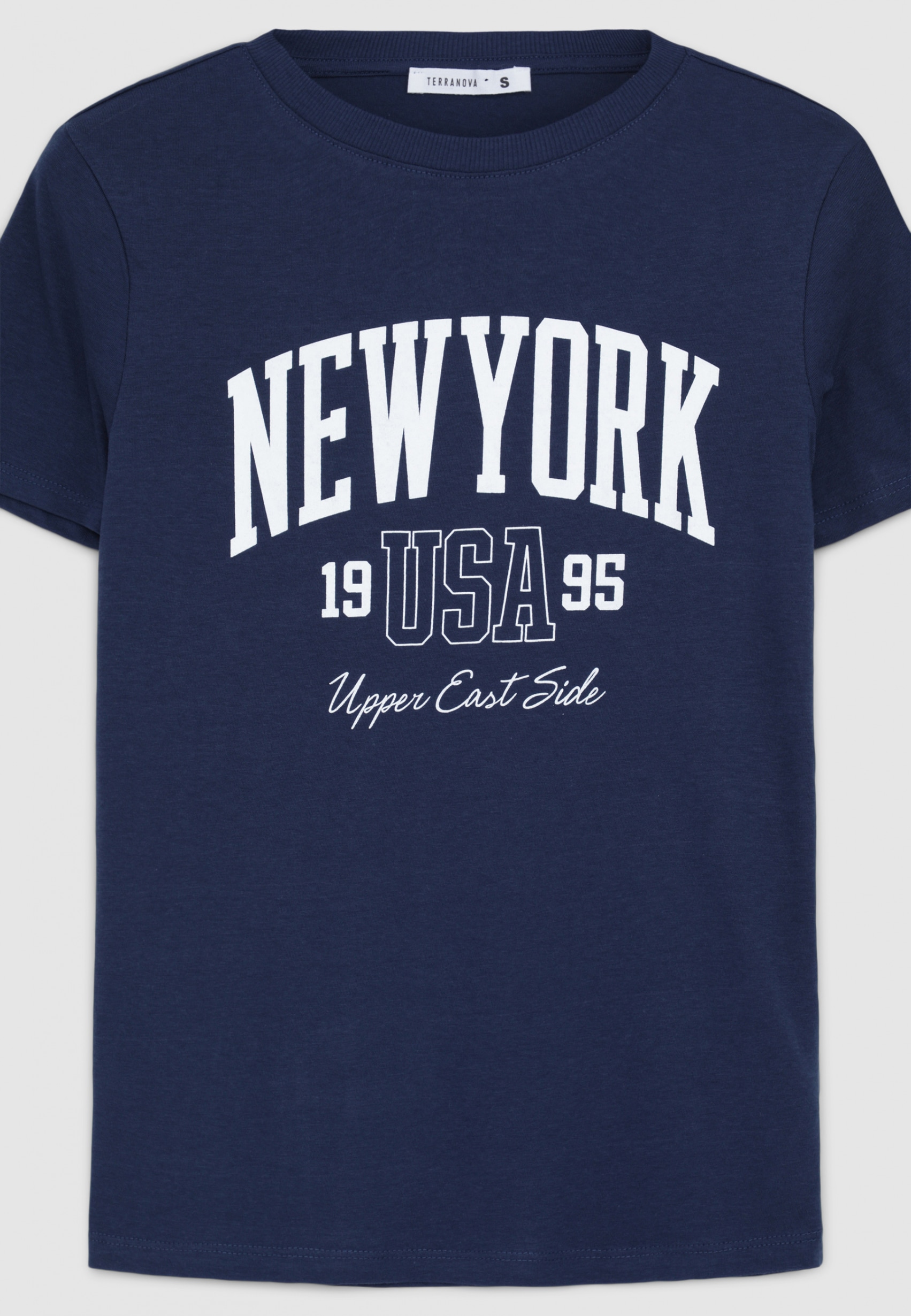Blue dark College print T-shirt - Buy Online | Terranova