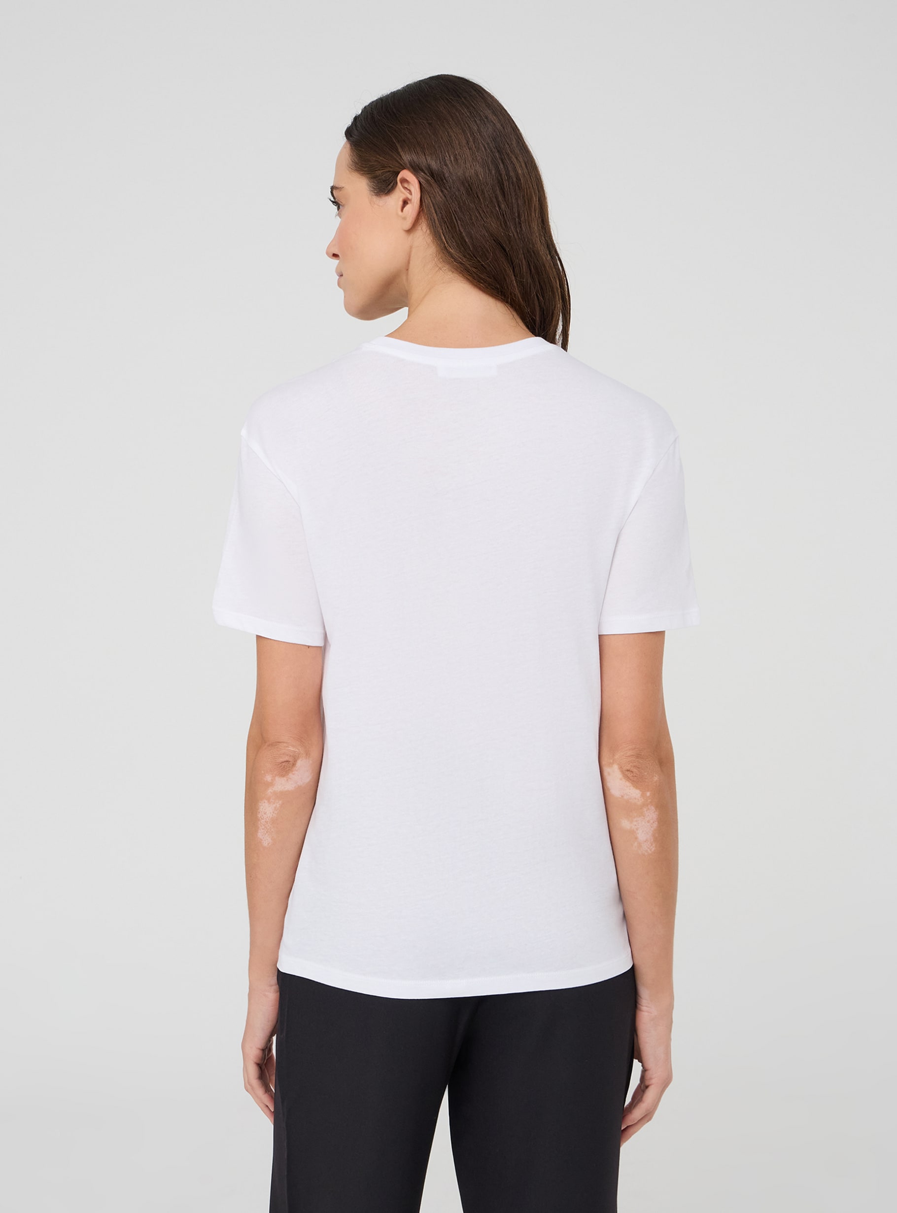 Optical white Wide T-shirt with the writing 
