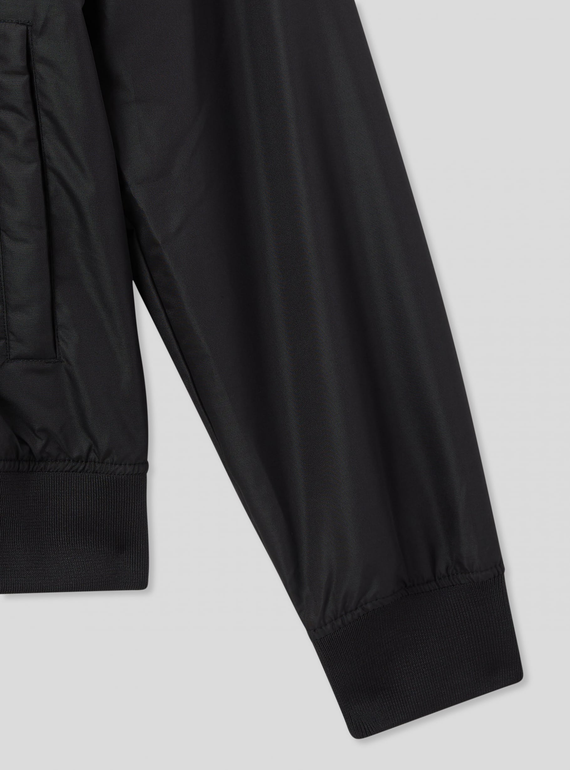 Black Lightweight nylon jacket without a hood - Buy Online