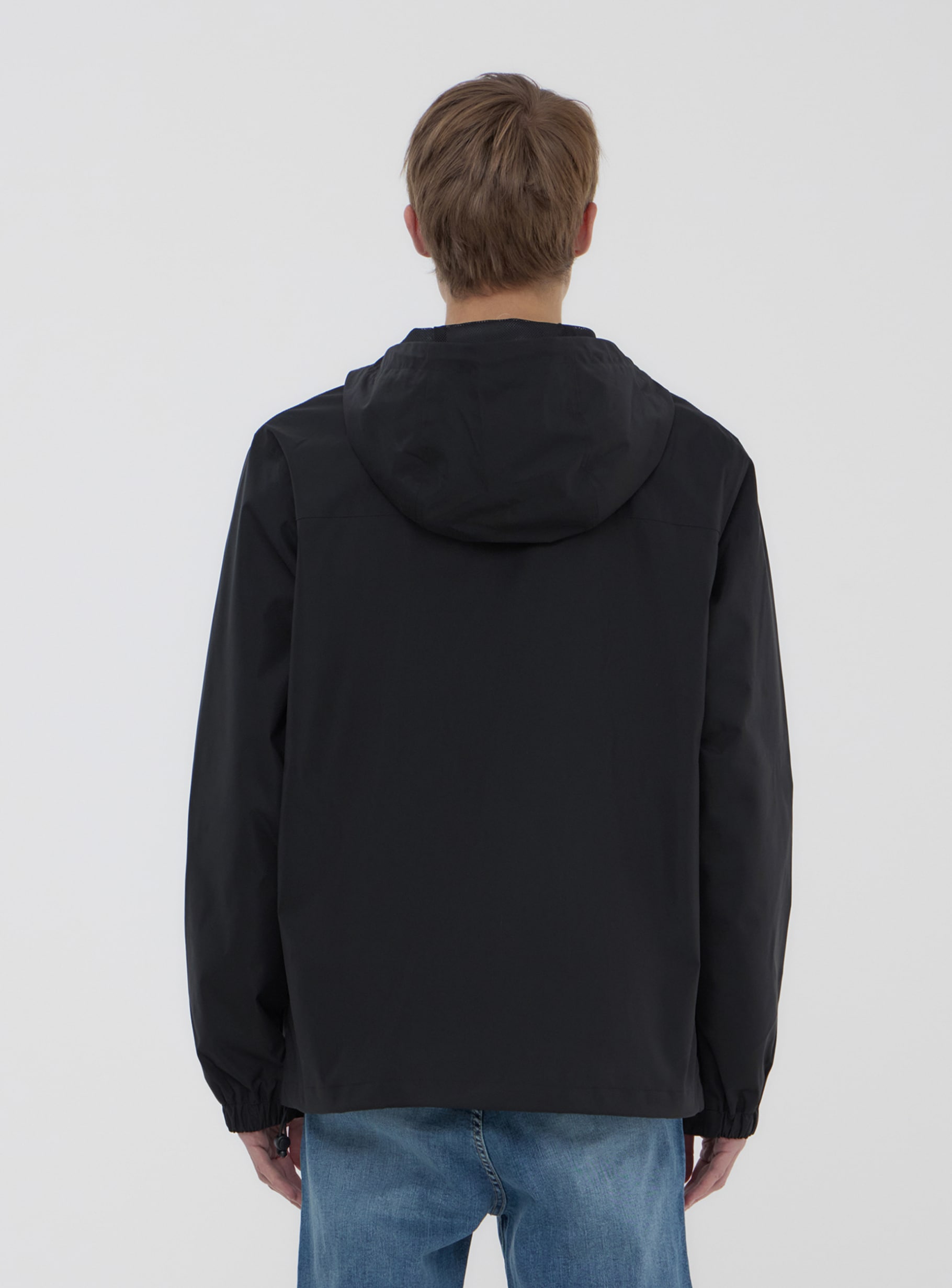 POLYESTER TAFFETA NO COLLAR BLOUSON - White Mountaineering