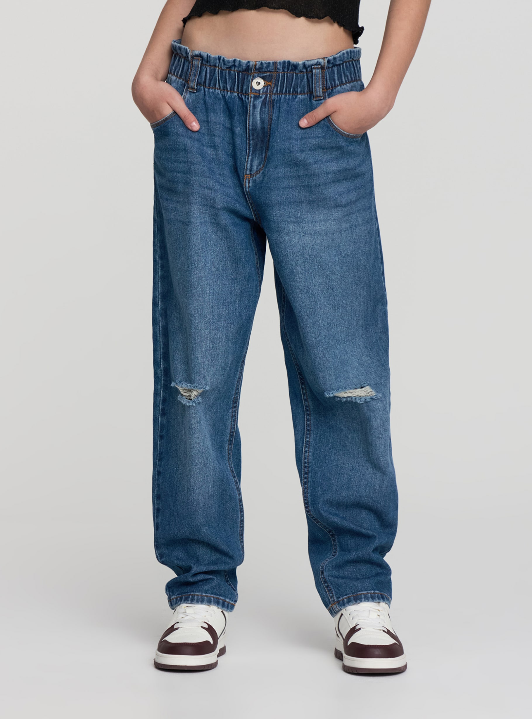 【BAON】24FW★ [BAONHAUS] Teensy Balloon Denim Long SK 8697343922aeb247aae2f3dcb9f35d