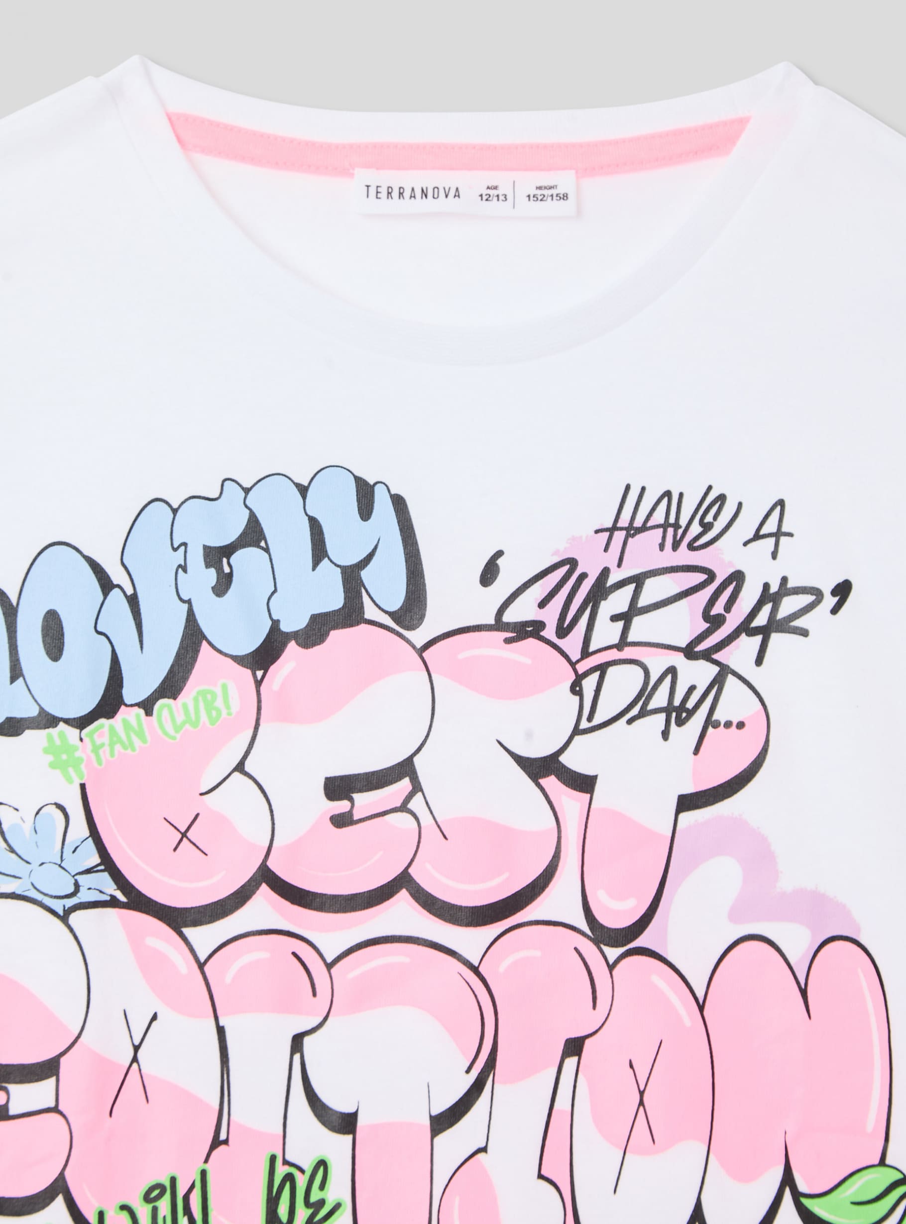 Optical white Graffiti print crop t-shirt - Buy Online