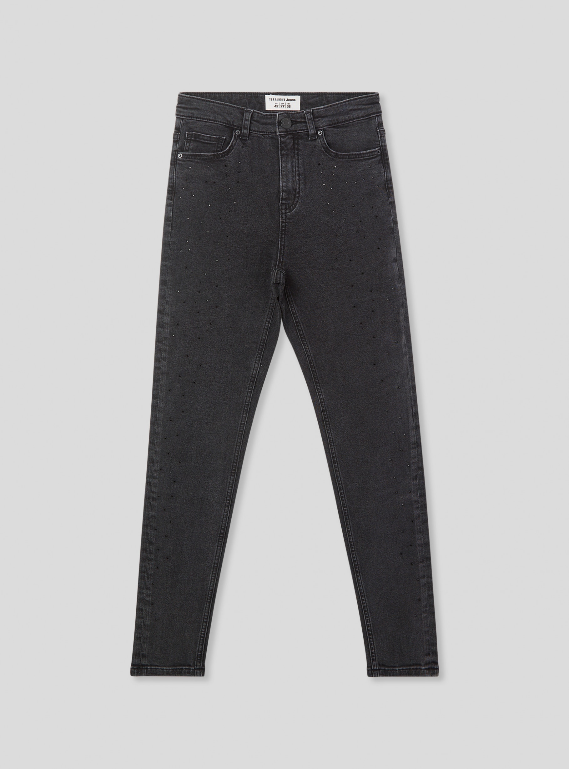 【DEARMINE】Grayish Stone Black Denim coffee black denim trousers_destroyed | daisuke tanabe