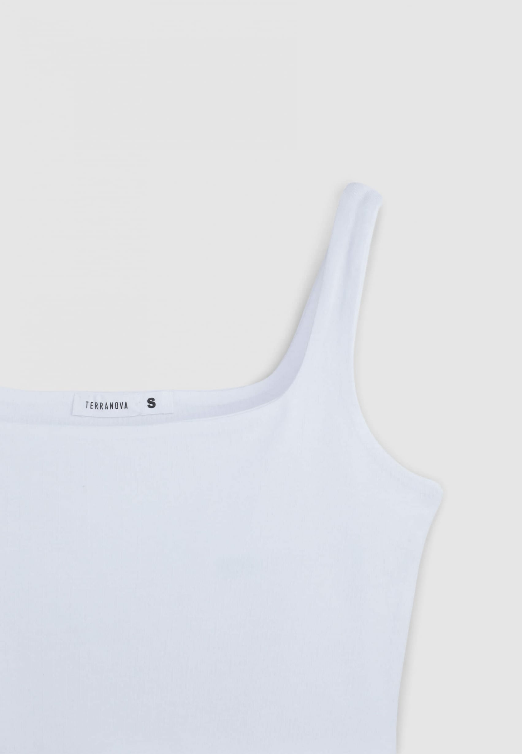 Optical white Boxy bra with square neckline - Buy Online