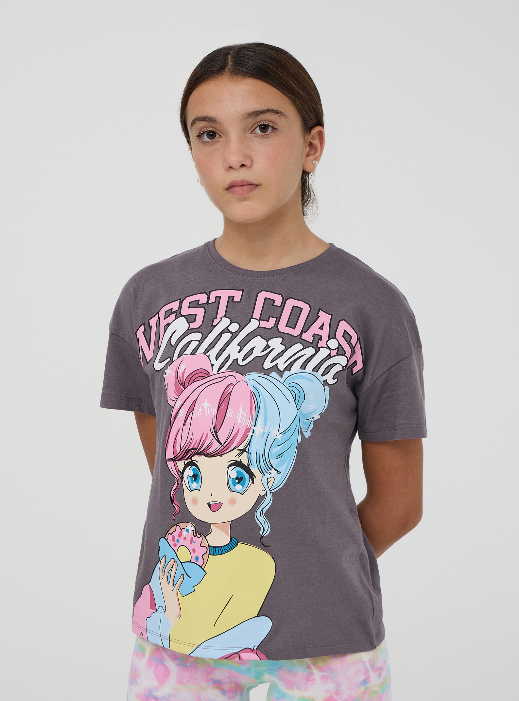 Top Bambina Bambini Di Design California Stampa Moda T - Foto 7