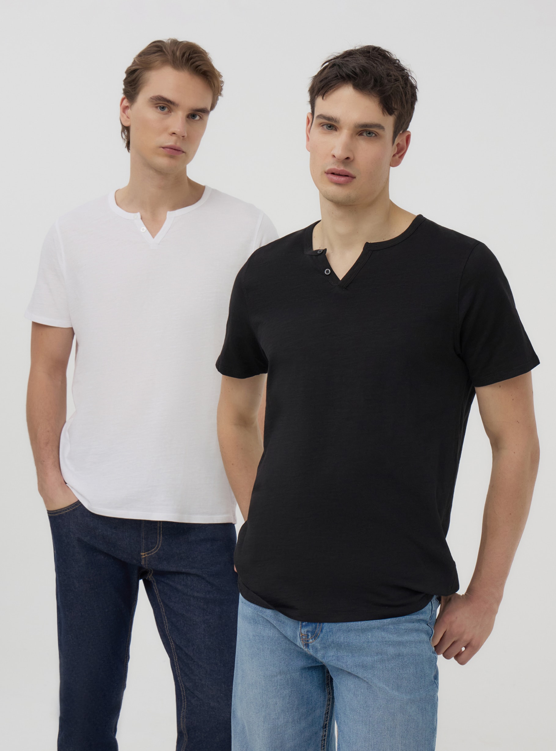 Tシャツ・カットソー T-shirt in maglia fine con trama fiammata T-shirt in jersey fiammato con stampa Ochre | Replay Jeans