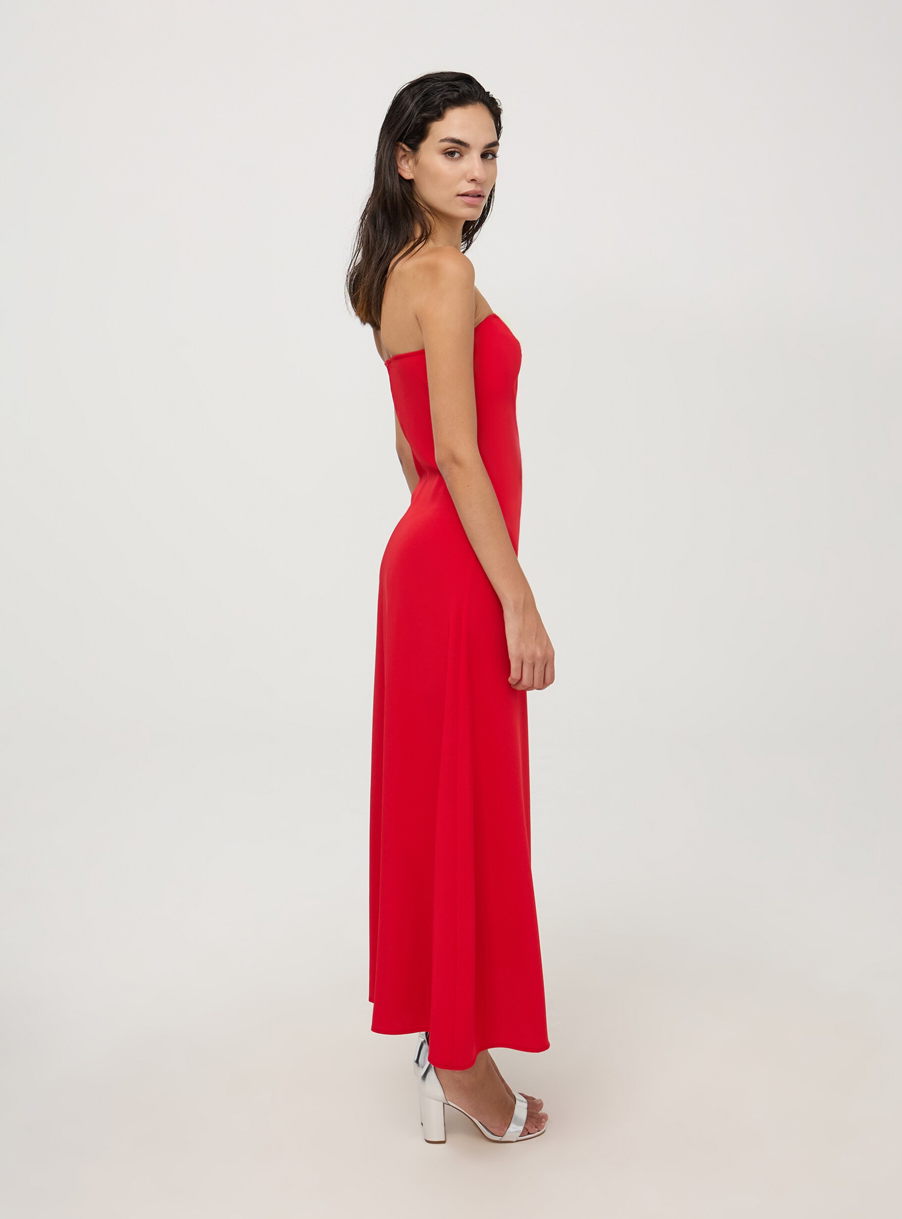 Vestito rosso maculato on sale
