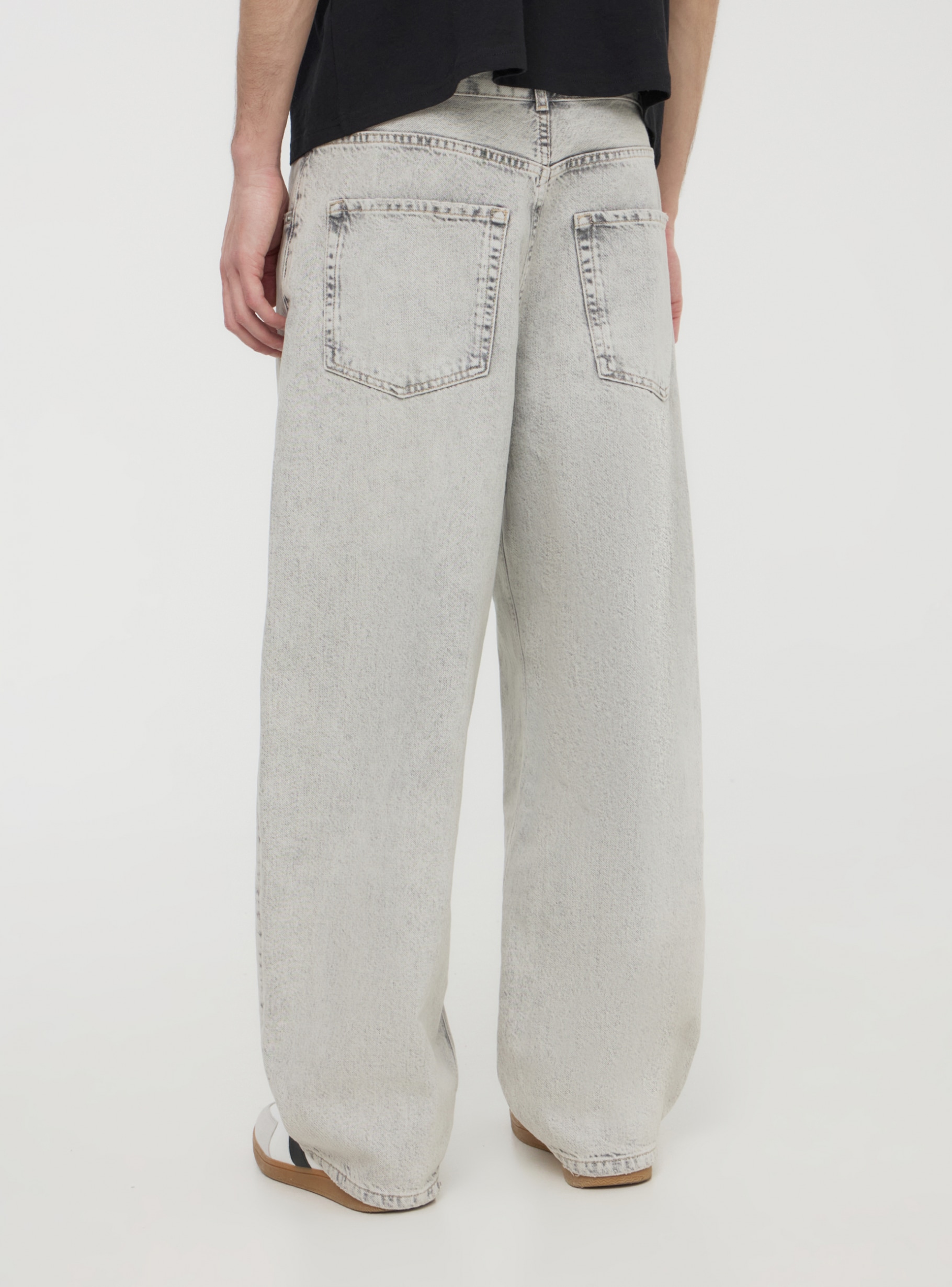 【BAON】Hasji Washing Denim Pants 90's Wash Baggy Jeans | Streetwear at Before the High Street