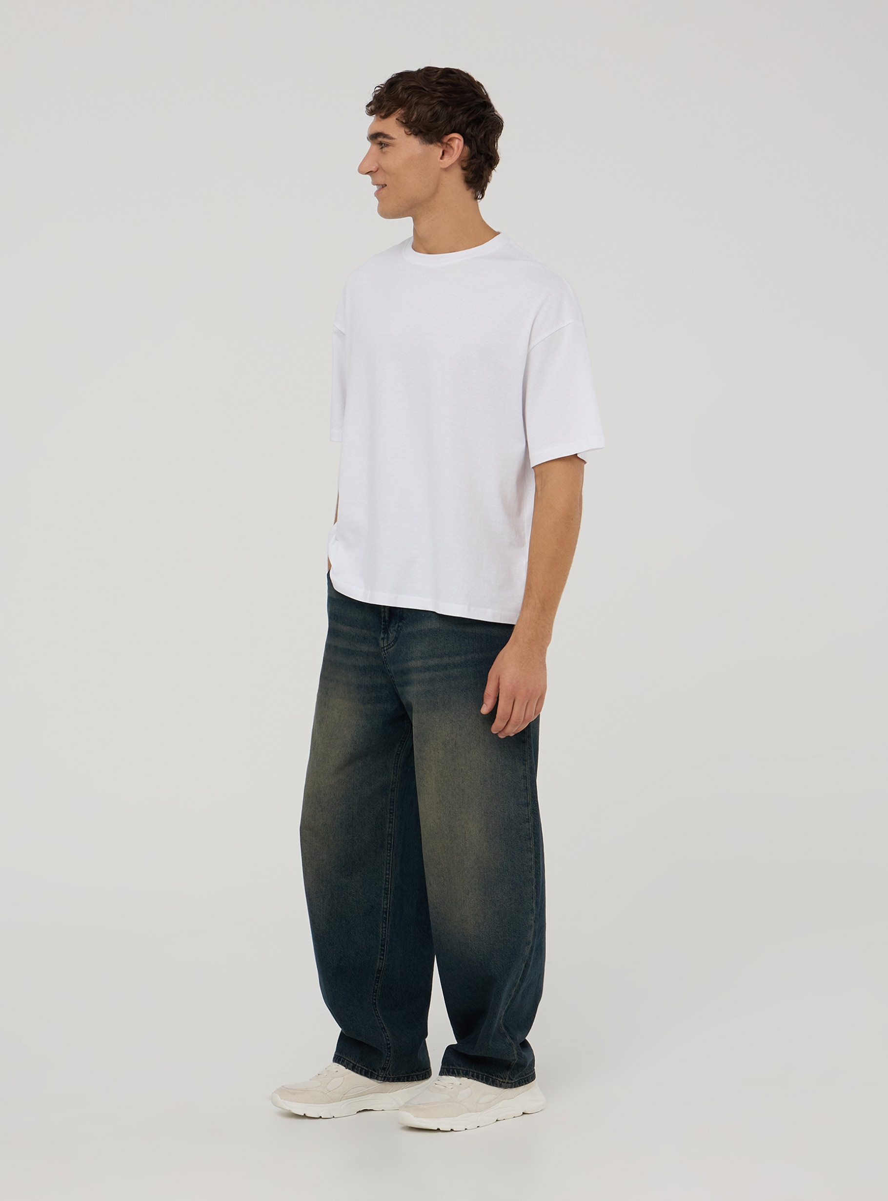快適グッズ・旅行小物 CAMPHORWOOD wide baggy overdye denim S Boys Baggy Iconic Denim Carpenter Pants - Faded Wash
