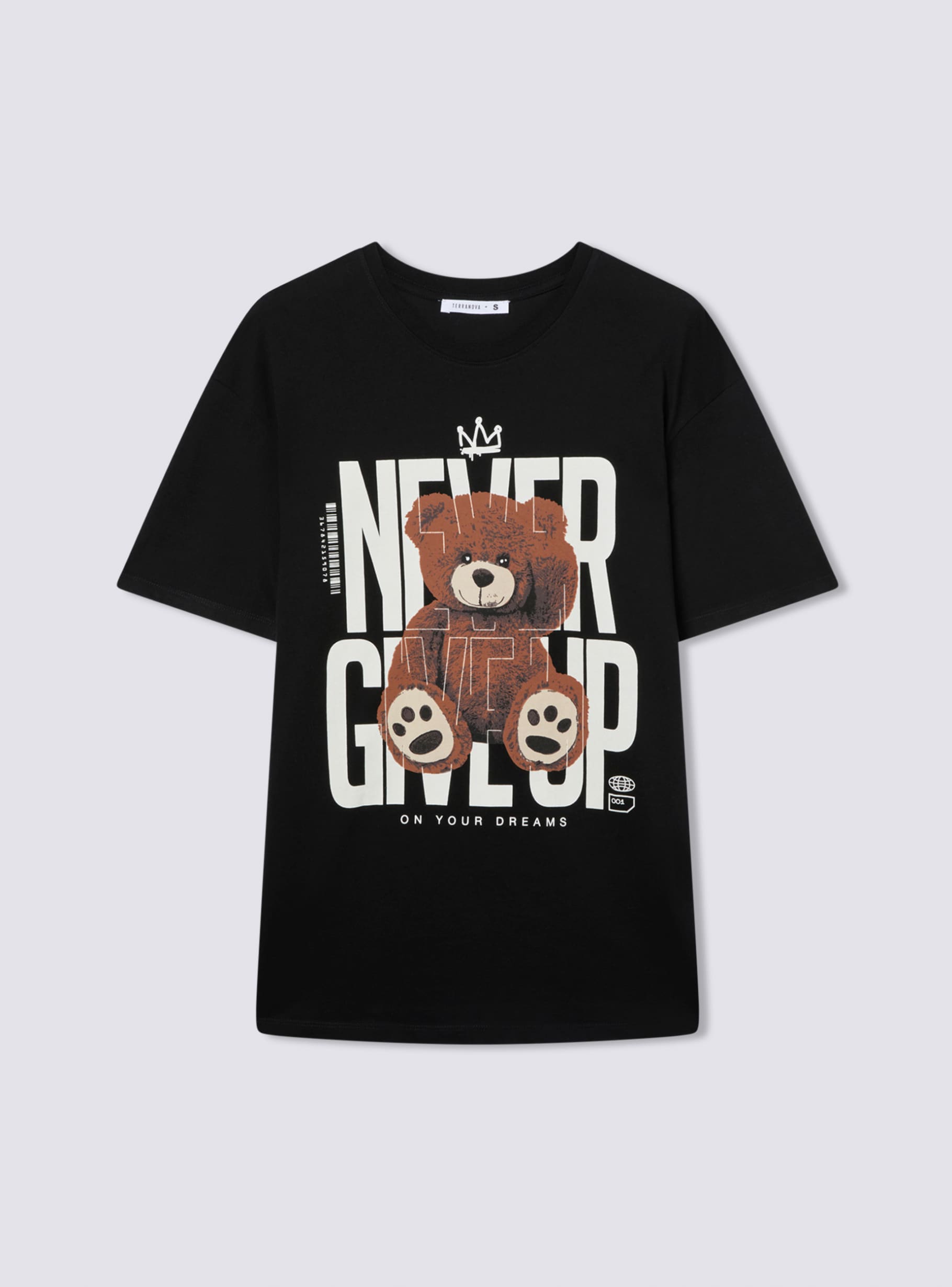 Tシャツ・カットソー [READY4NEXT] TeddyBear Artwork short sleeved Tshirt(2 COLOR) 2023 Year 3D Teddy Bear Printing Men T Shirt CasualO-neck