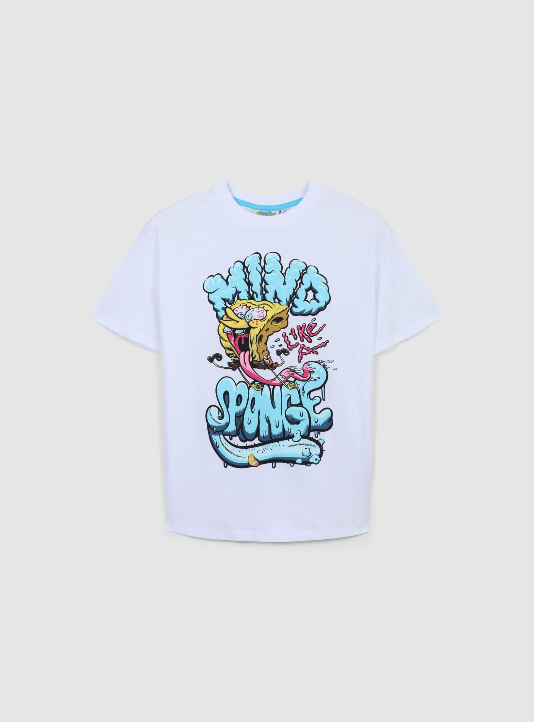 Optical white T-shirt with Spongebob® lettering and print Buy
