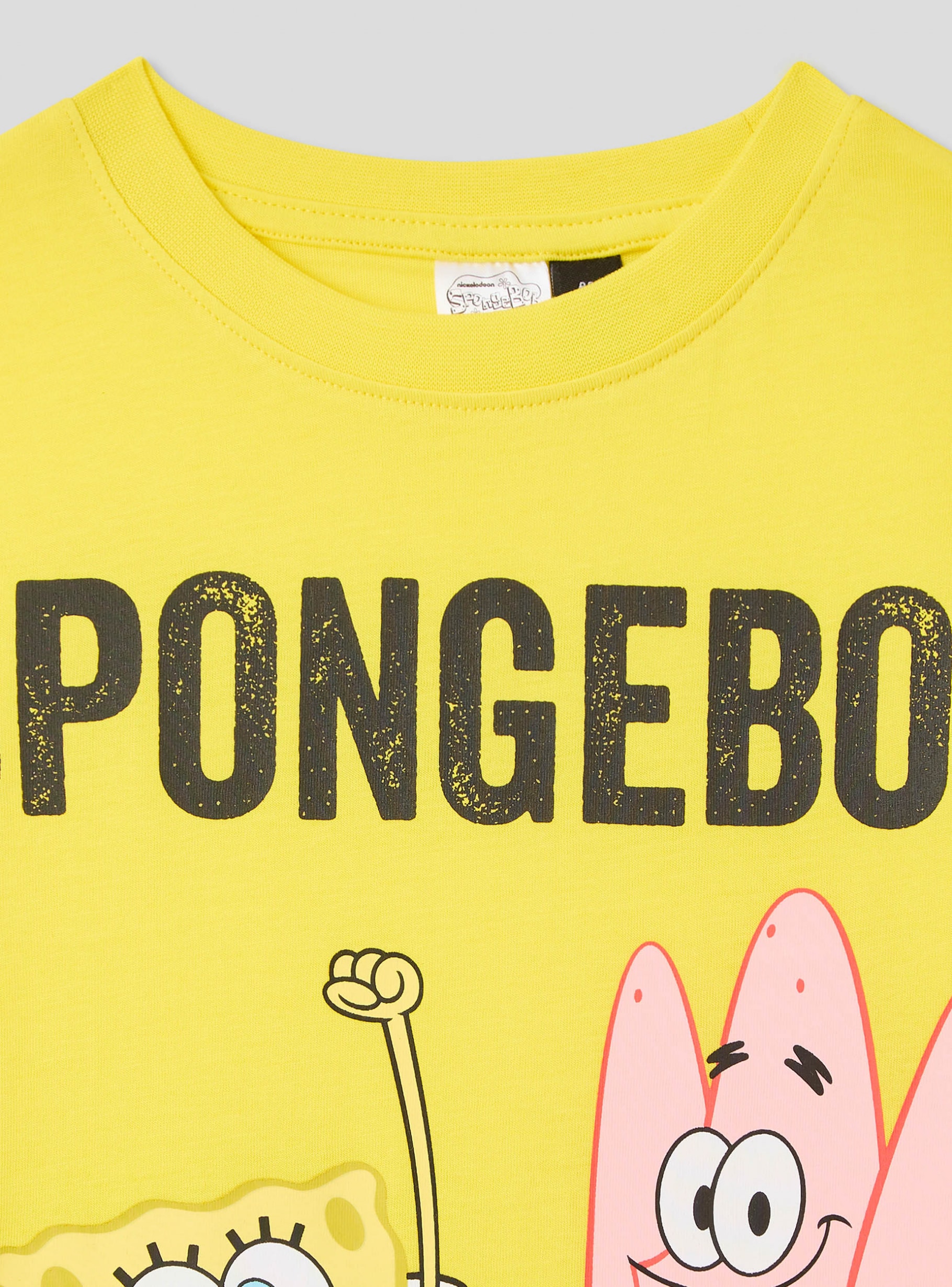 Spongebob Titans Of The Tide Maglietta A Maniche Corte SpongeBob  SquarePants - Grigio Mélange - Bambino Personaggi Spongebob, image size:1820x2460