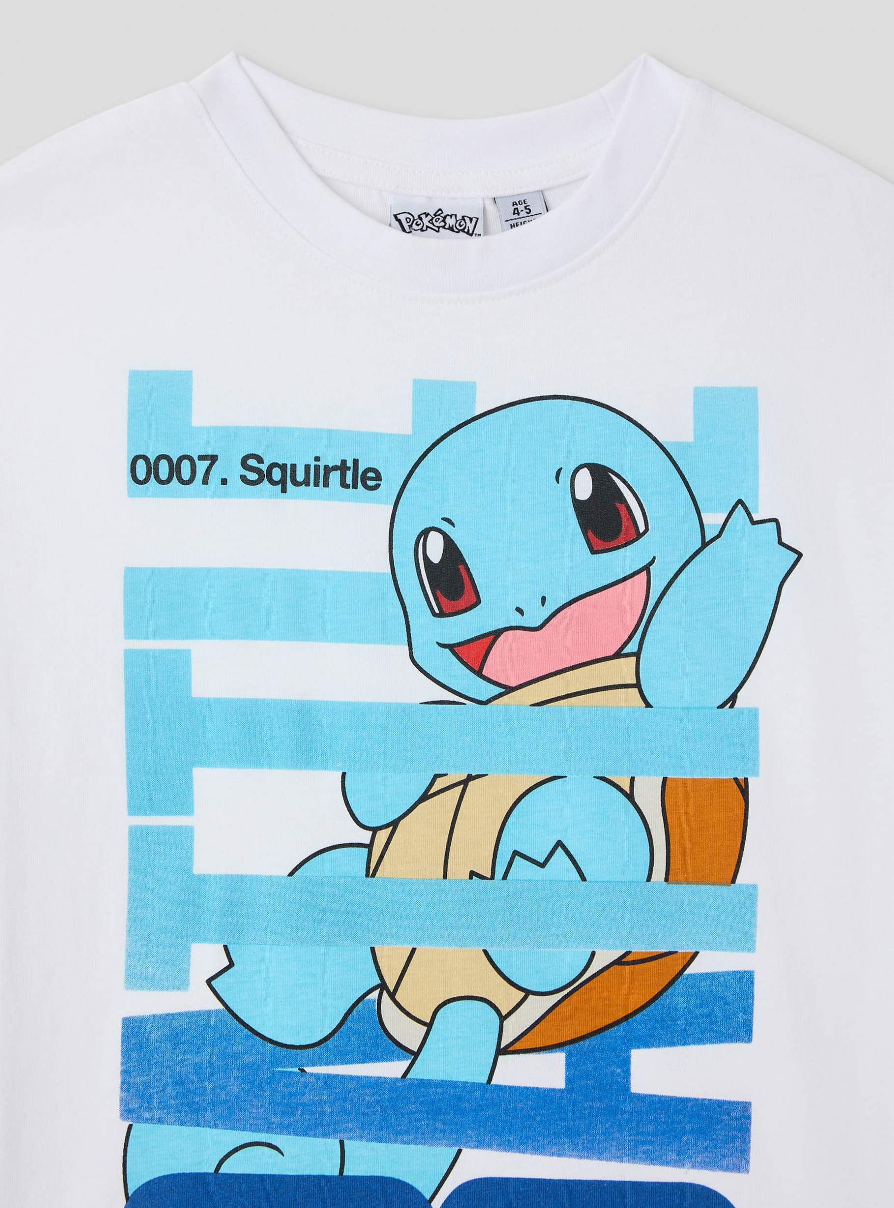 Optical white T-shirt with Squirtle Pokémon® print - Buy Online