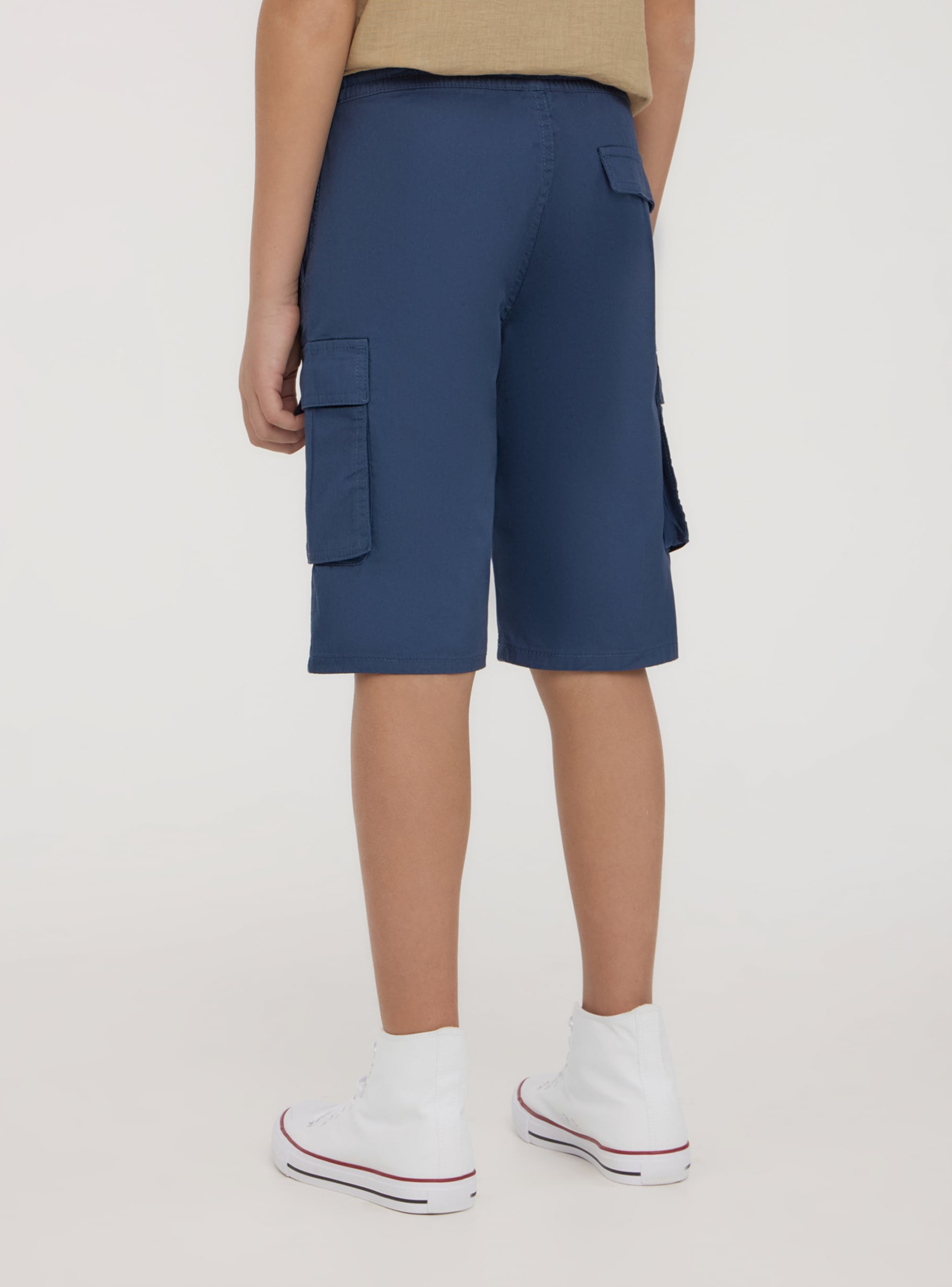 【BAON】Kuwa Black Blue Washing Bermuda Cargo Pants BAON】Kuwa Black Blue Washing Bermuda Cargo Pants (BAON