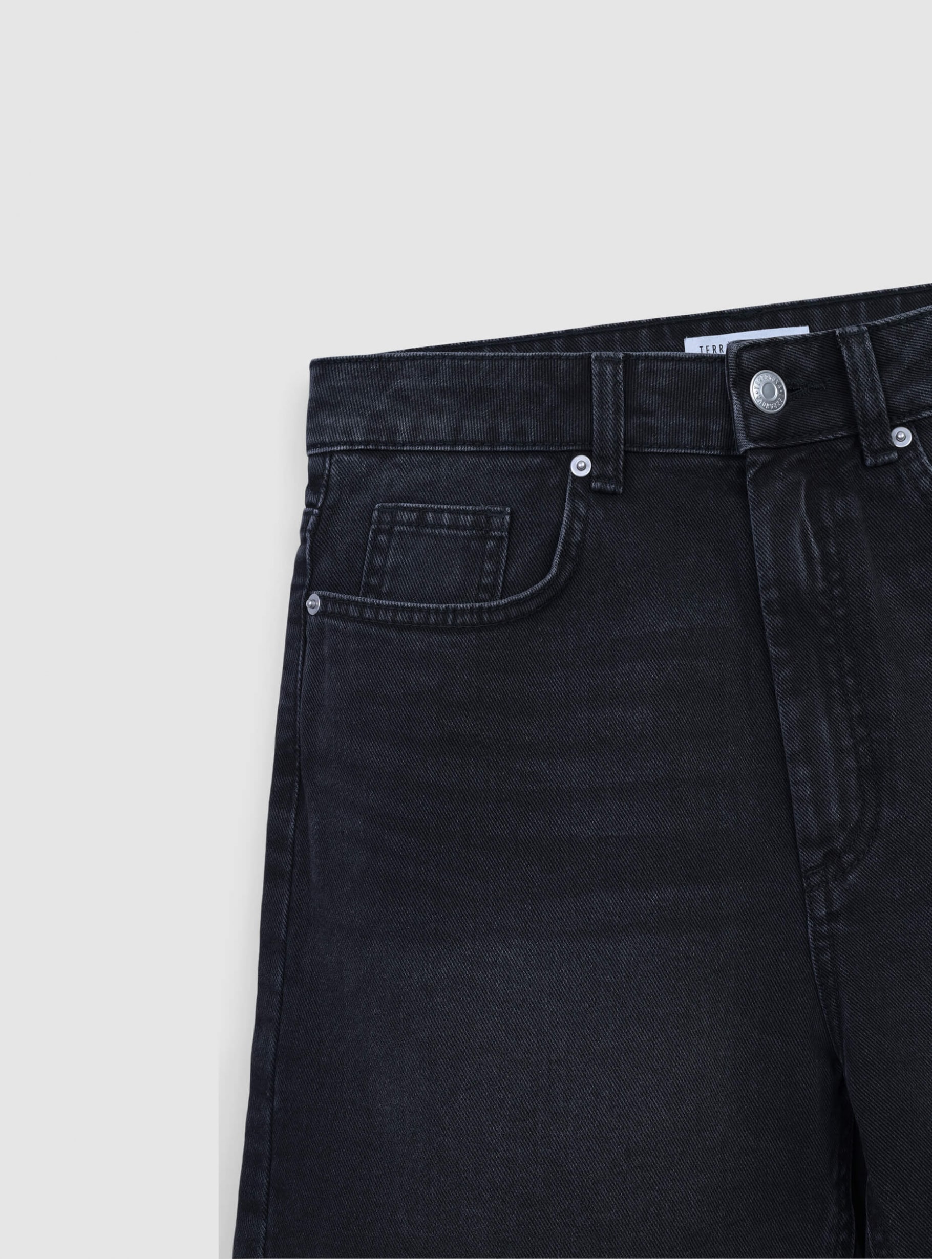 【BAON】Mepoli Black Denim Bermuda Pants SAB0058430001S415_det_5_041412