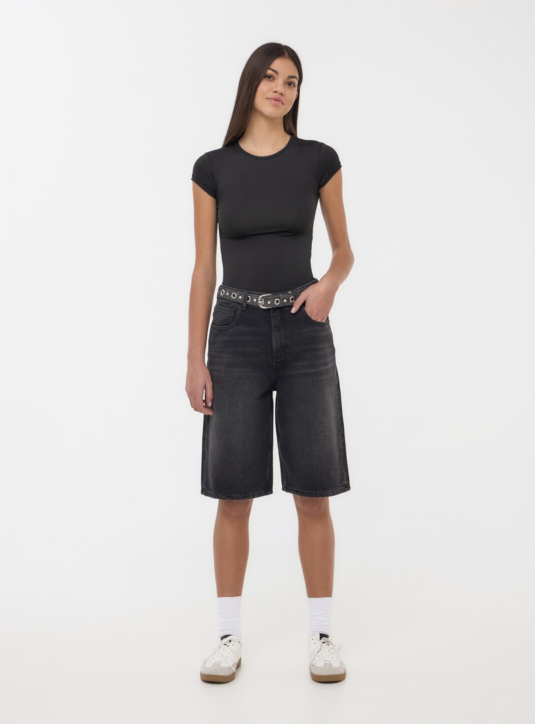 【SATUR】Gabon Denim Bermuda Pants - Newtro Black MUSINSA | SATUR Gabon denim Bermuda pants Neutro black