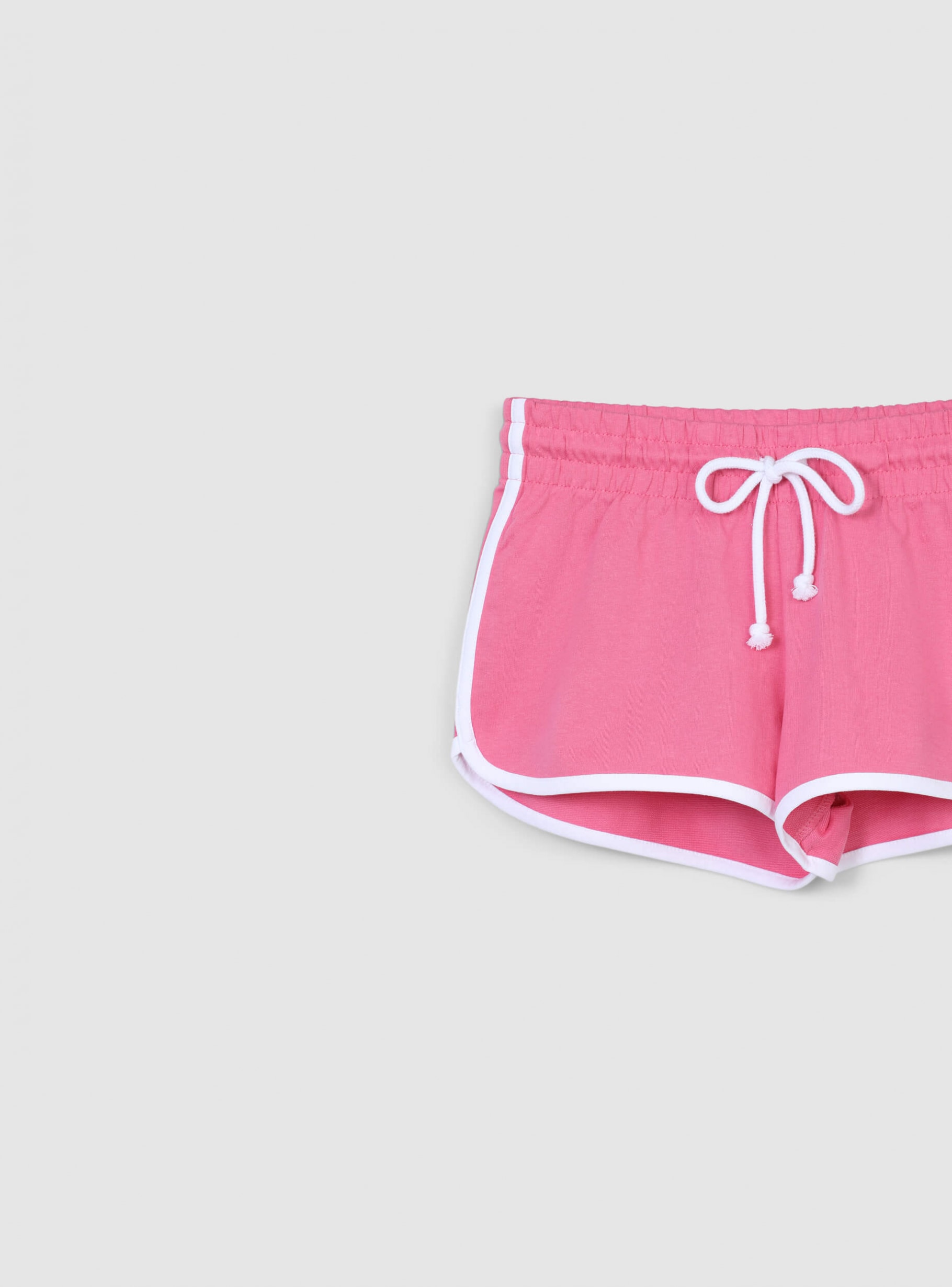 Pink bubble Tracksuit shorts with contrast piping - Buy