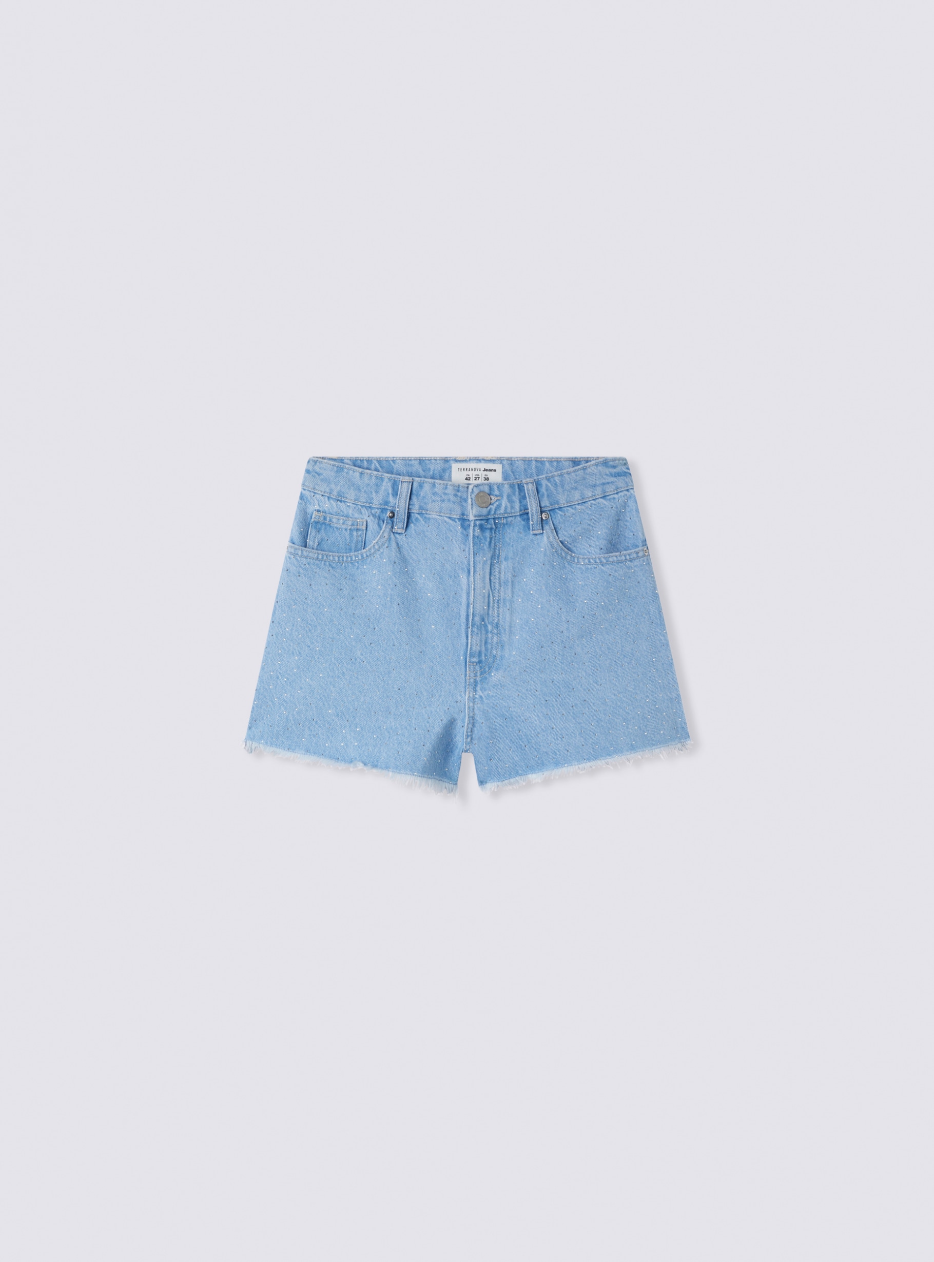 ショートパンツ SALVATORE SANTORO Women Shorts  Burmudas 46076 D DENIM BLUE Double Shank Denim Shorts Big Girls 7-16 - Medium Wash