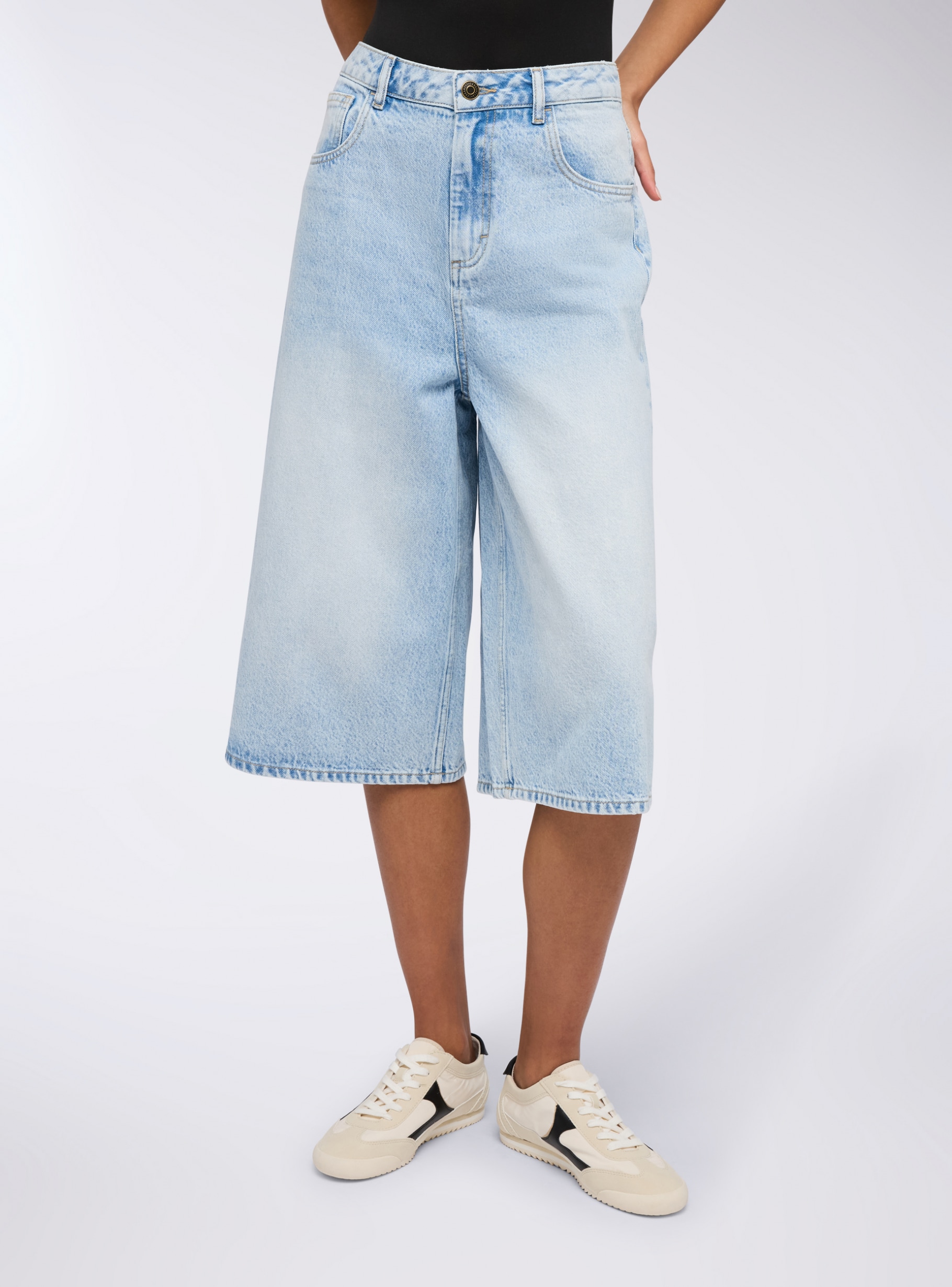 ★SATUR★ Gabon denim bermuda pants light blue SATUR | 세터 | 가봉 데님 버뮤다 팬츠 라이트 블루