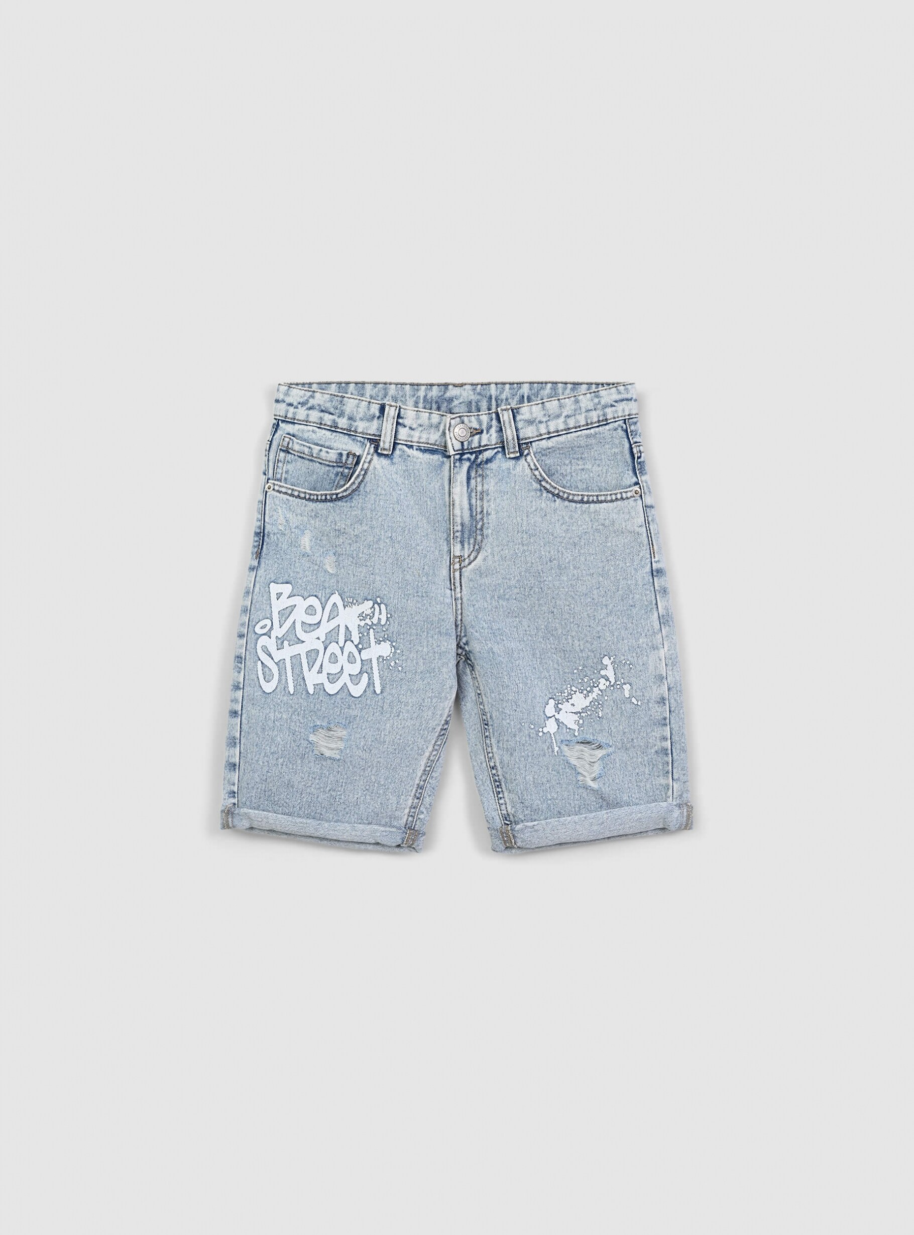 ★★ ★★ Light Bermuda Denim Shorts T22F3NPQ09 Coastal Classic Bermuda Denim Shorts - Light Wash | Fashion Nova