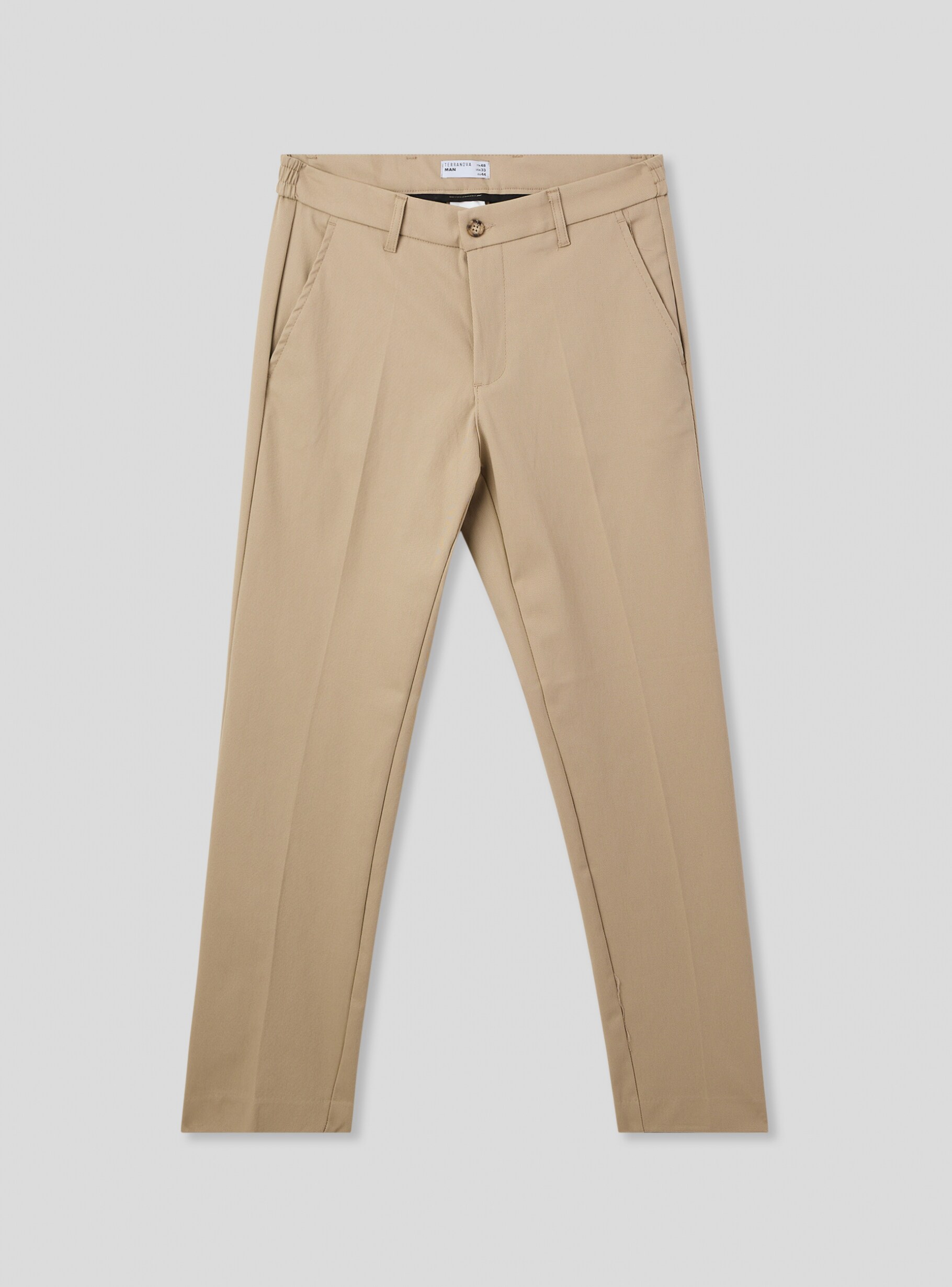Standard Cotton Chino Trousers (beige) | OVY