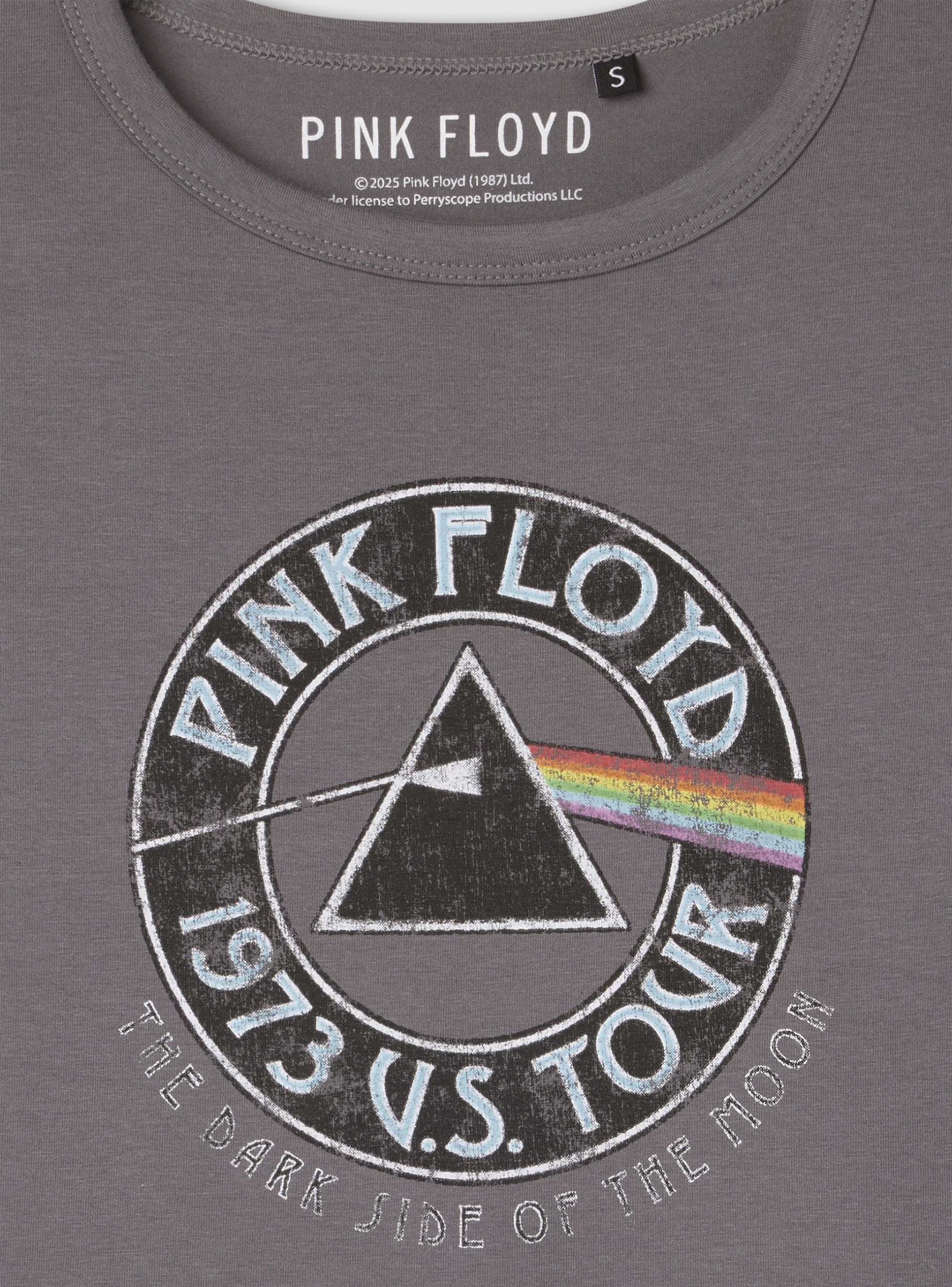 Grey dark Pink Floyd® crop T-shirt - Buy Online | Terranova