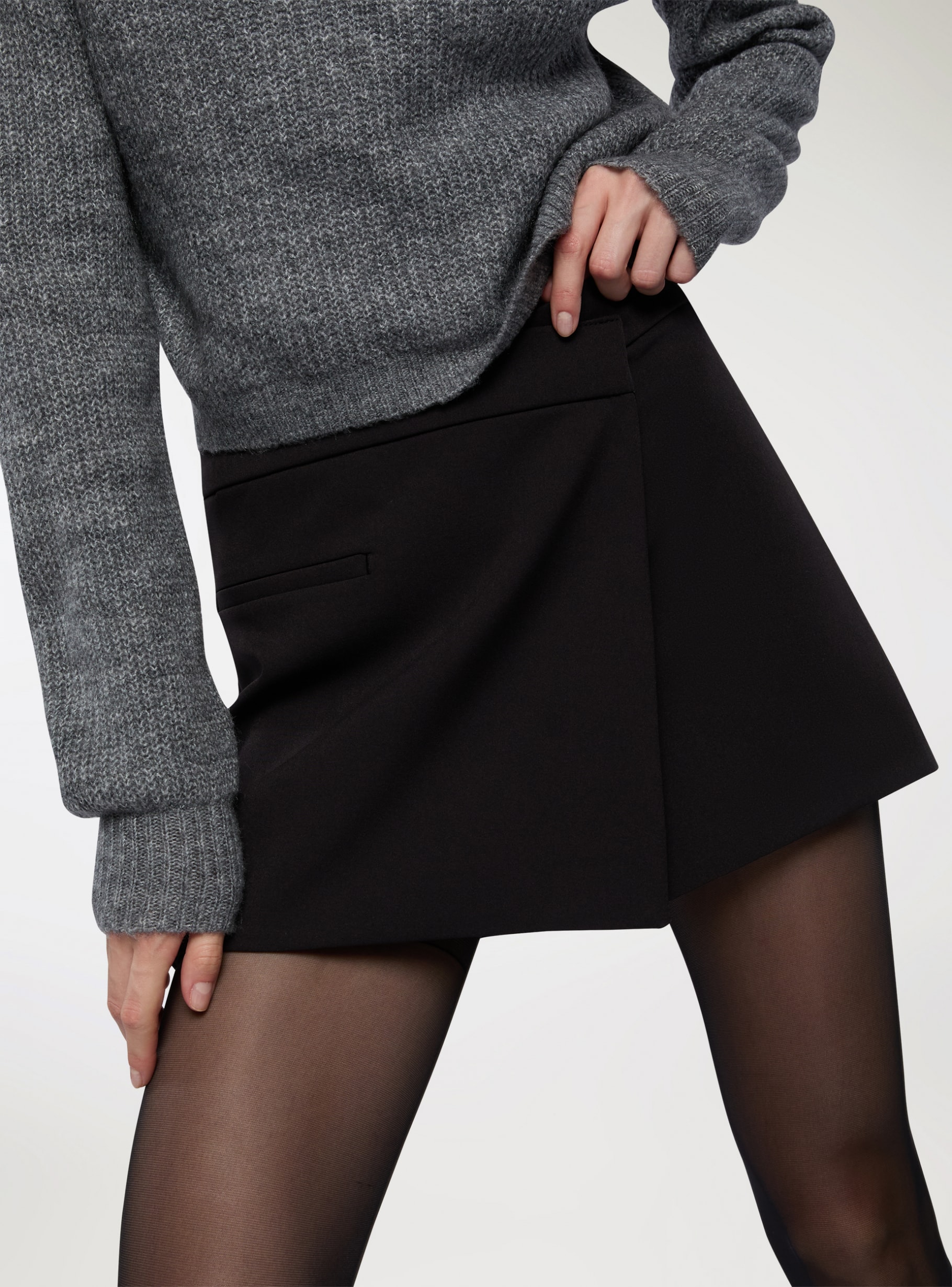 NEHERA / SABRIA Skirt “BLACK Mid-length skirt Nehera Black size S International in Cotton