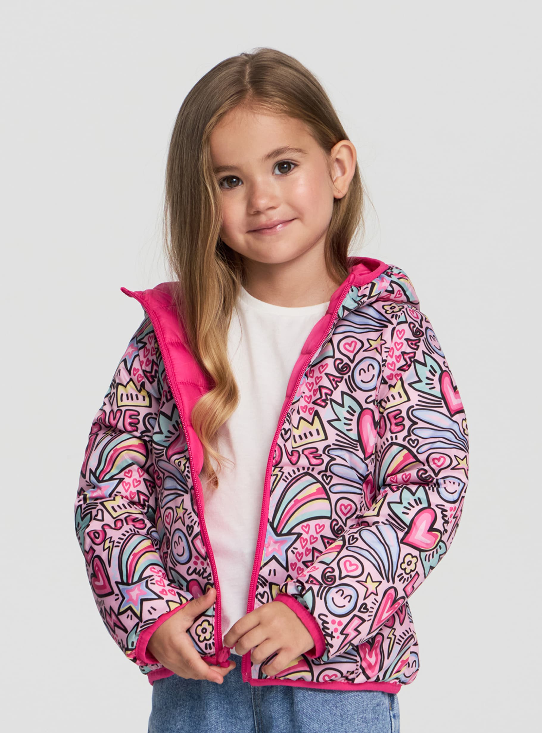 Kurtka dwustronna 100 gramów Fuksja - Kup online | Terranova