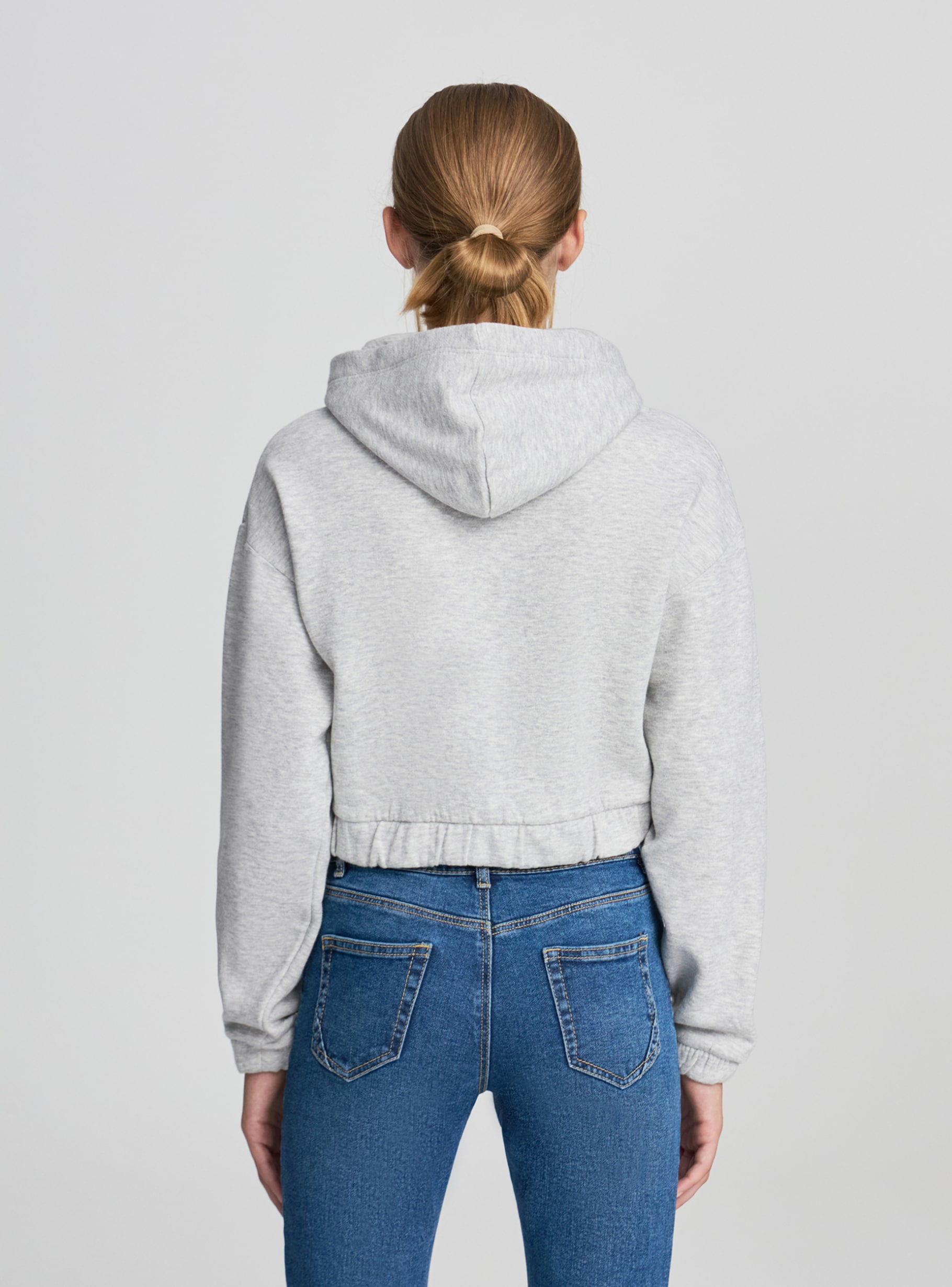 【最終値下げ】S zipup hoodie cropped　パーカー THEREDTHREAD / ザレッドスレッド】S zipup hoodie cropped