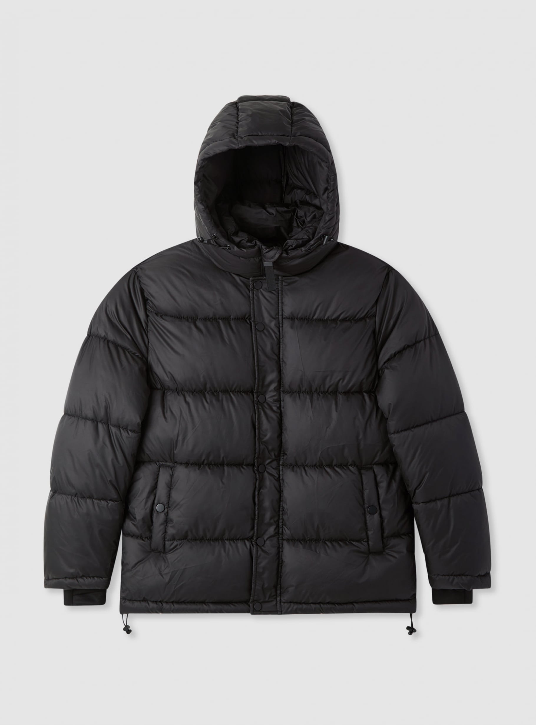 Kurtka puchowa z kapturem Czarny - Kup online | Terranova sklep