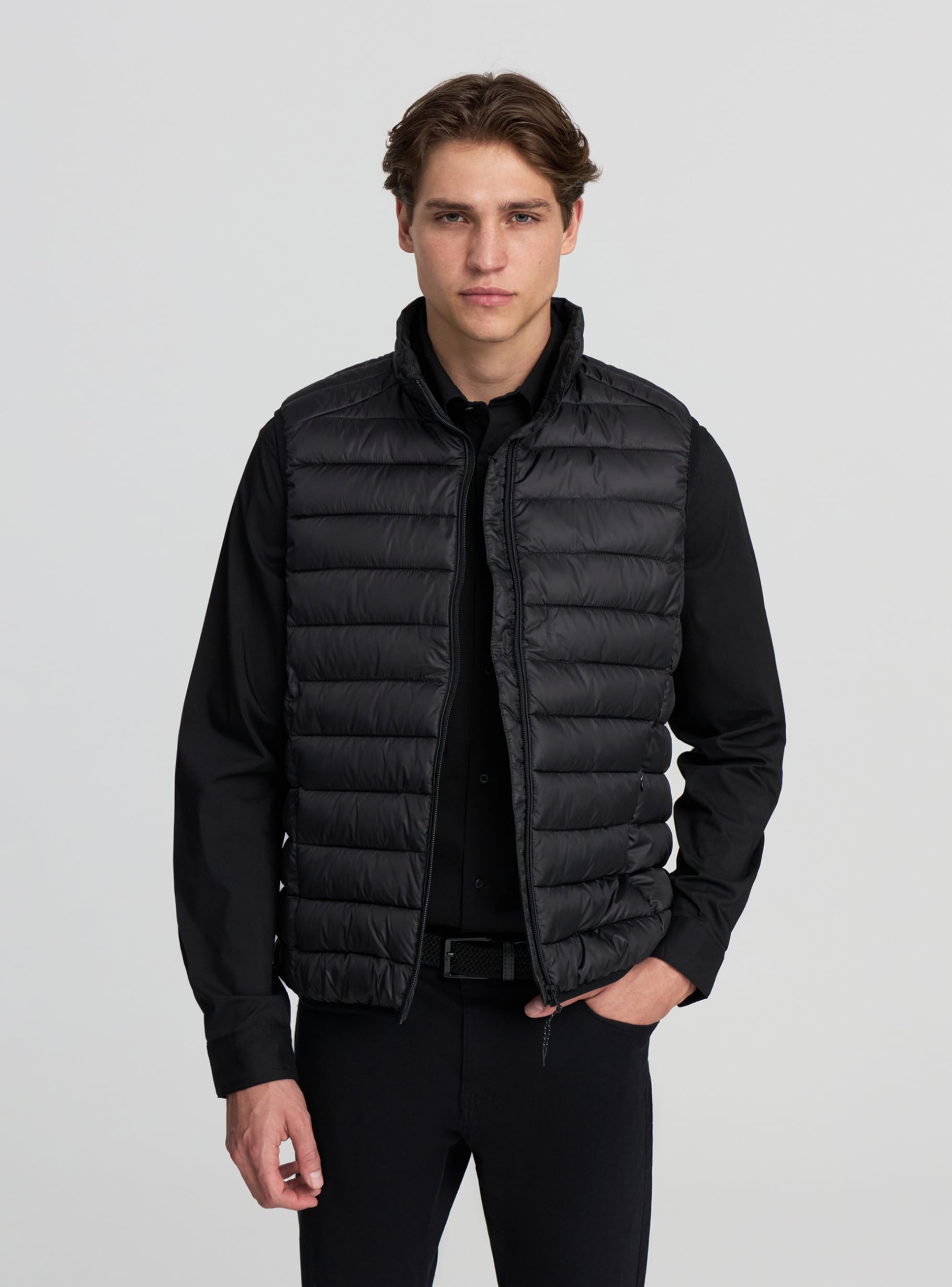 ジャケット・アウター SO ORIGINAL HALF ZIP PADDING VEST(BLACK) SO ORIGINAL HALF ZIP PADDING VEST(BLACK)