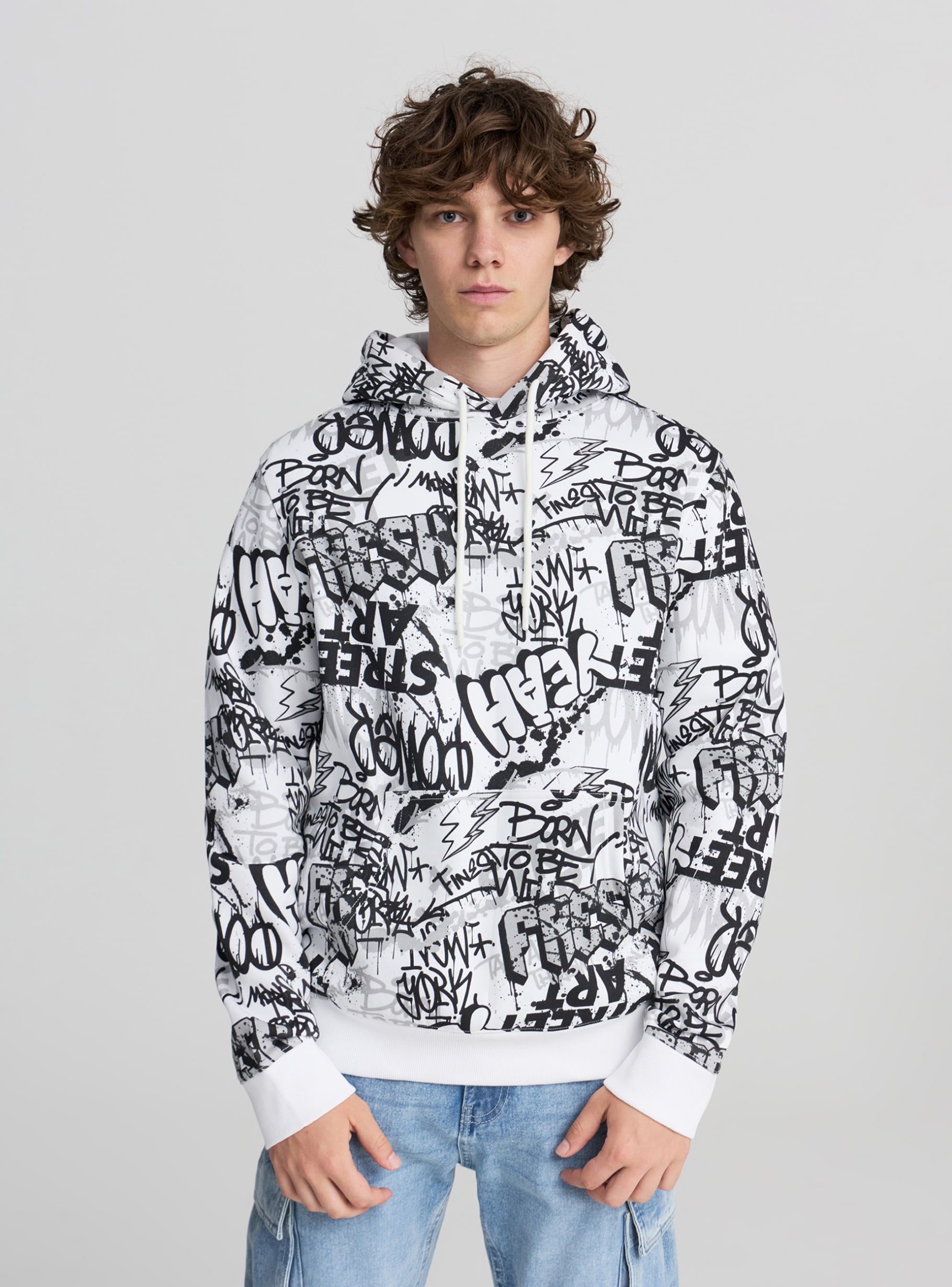 BEEDEN PRINT OVER HOODIE トップス BEEDEN PHOTO PRINT OVER HOODIE