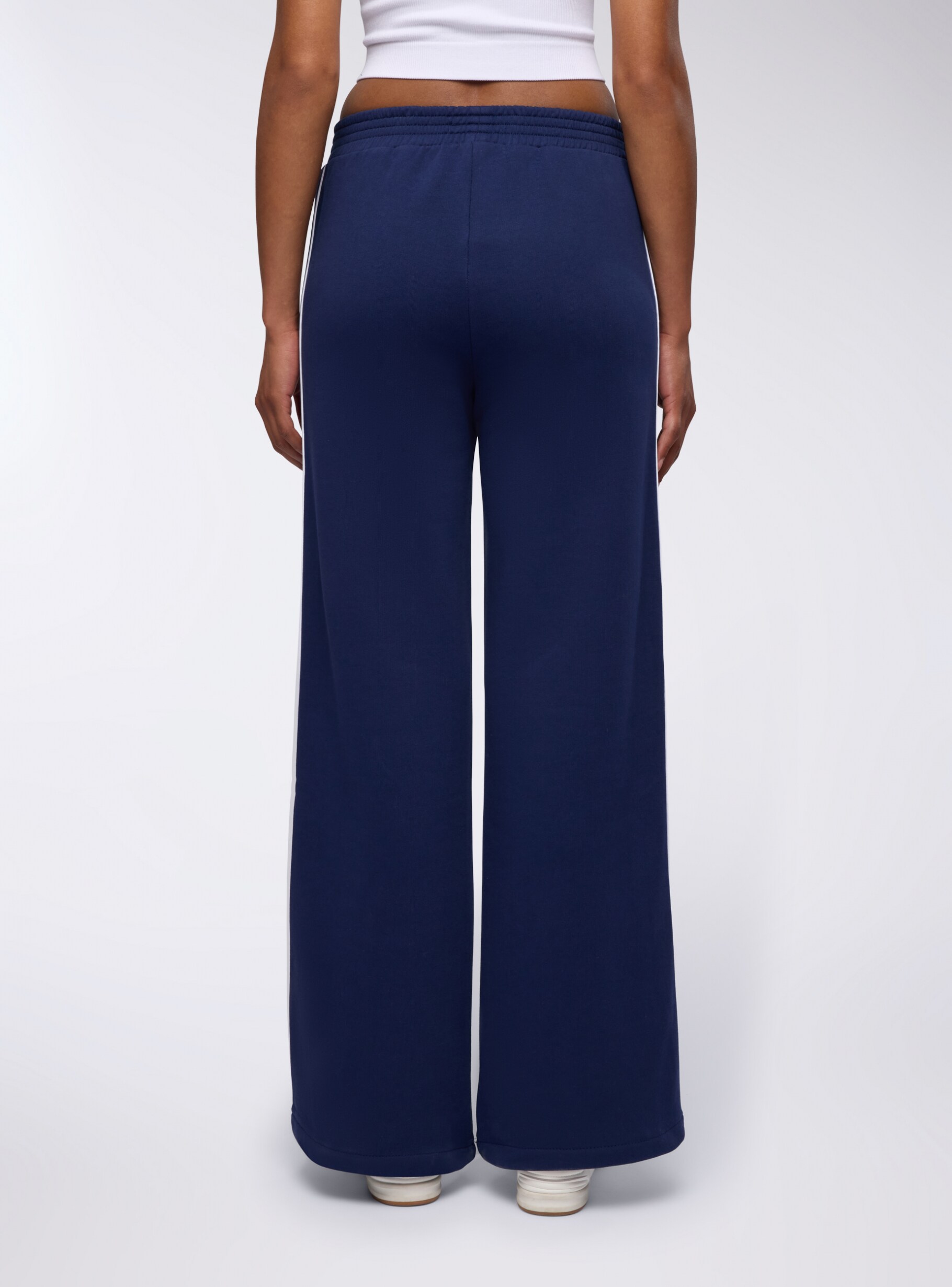 stina レオタード　type O square size M Blue Wide-leg tracksuit trousers with side stripe - Buy