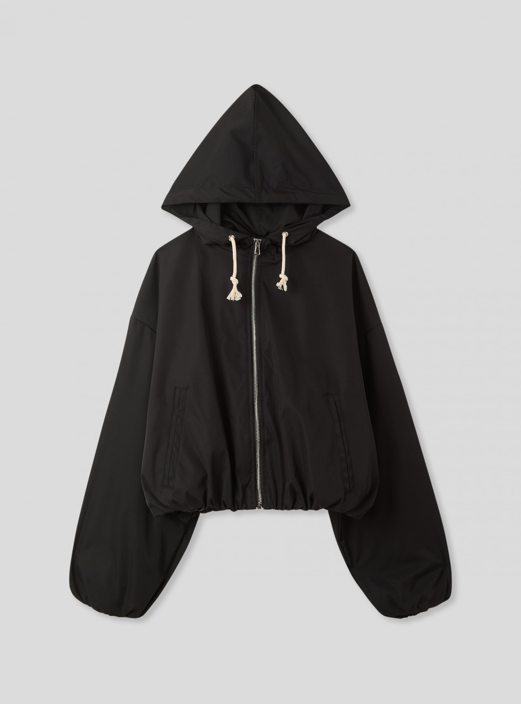 Black Balloon jacket with hood - Buy Online | Terranova