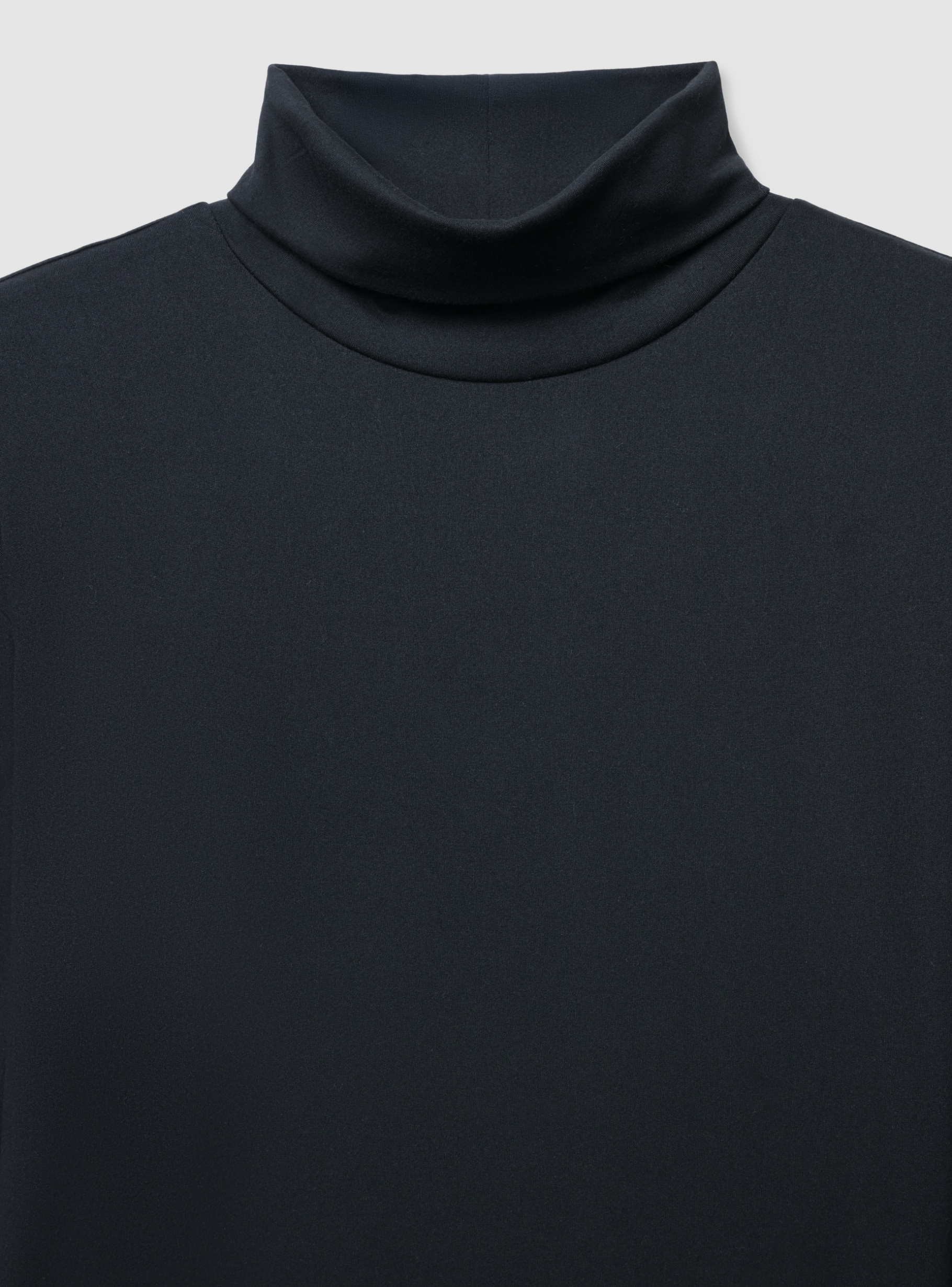 Black Plain-colour turtleneck T-shirt Buy Online Terranova