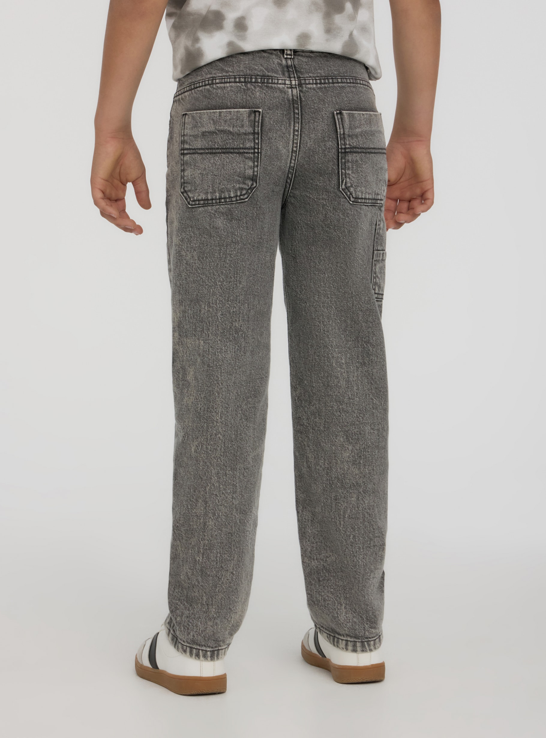 【KOOLOSET】Vintage Sand Washed Carpenter Balloon Denim KOOLOSET】Vintage Sand Washed Carpenter Balloon Denim