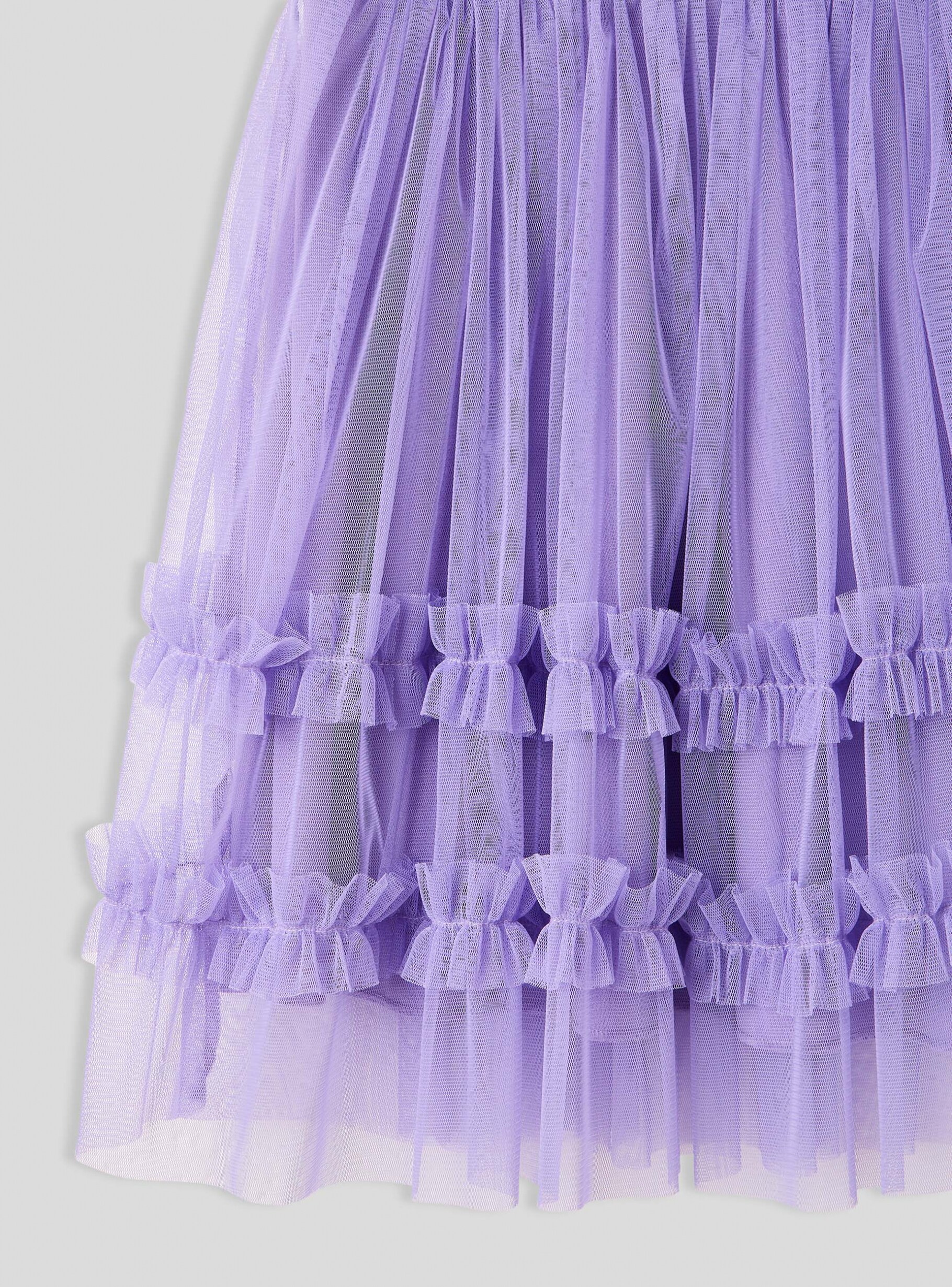 Lilla Dress with ruffles and floral appliqués - Buy Online