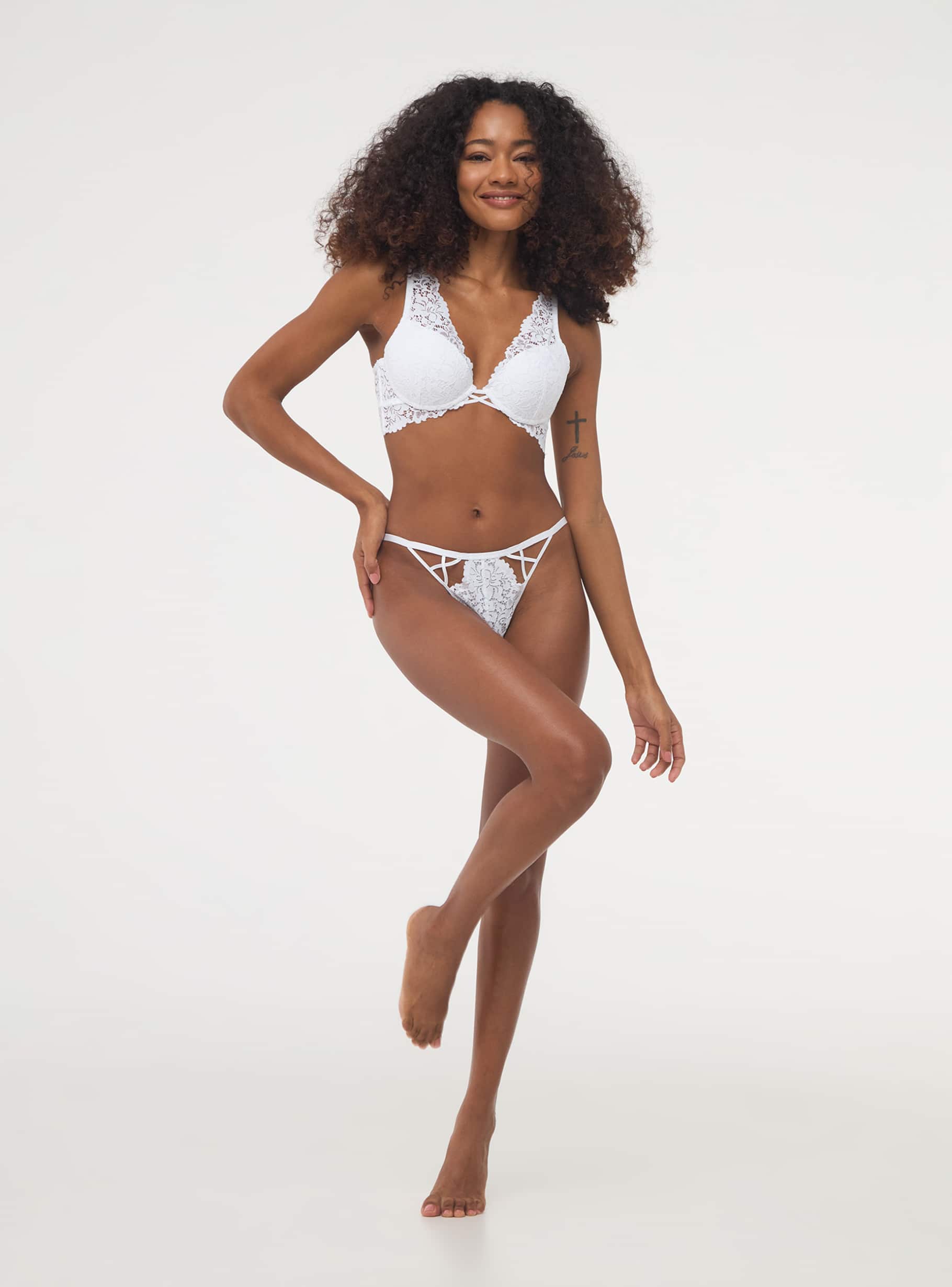 Reggiseno pizzo bianco discount