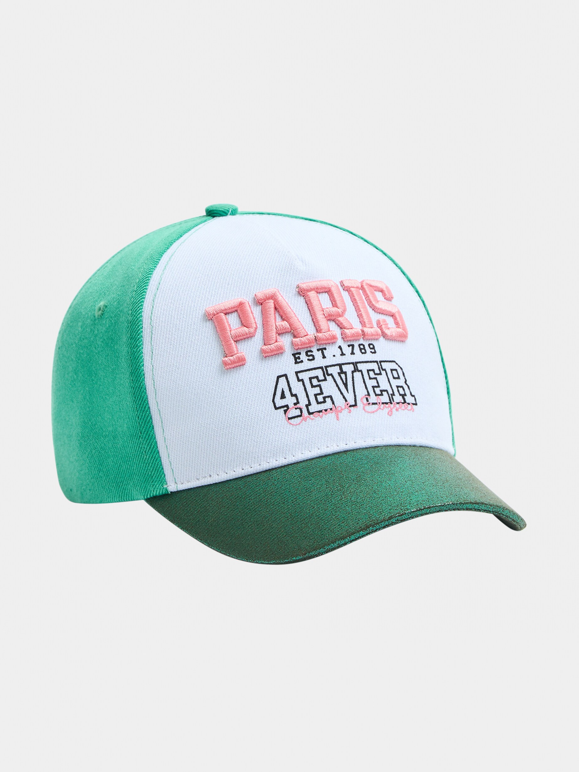 Mint Sporty baseball cap with a laminated visor - Buy Online