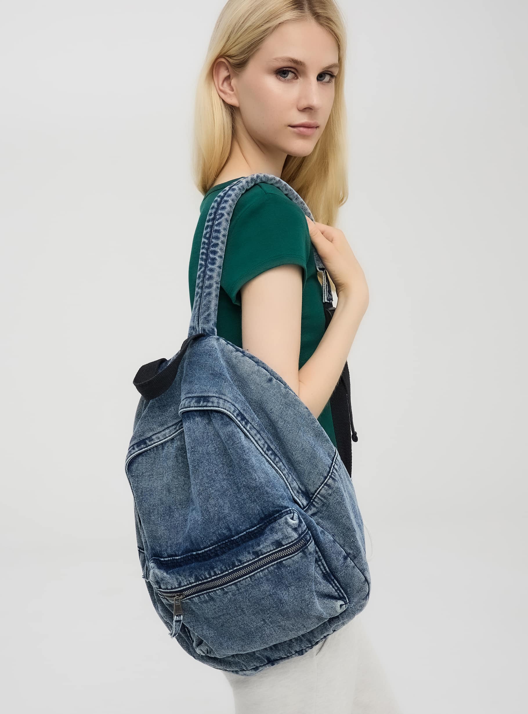Denim backpack new arrivals