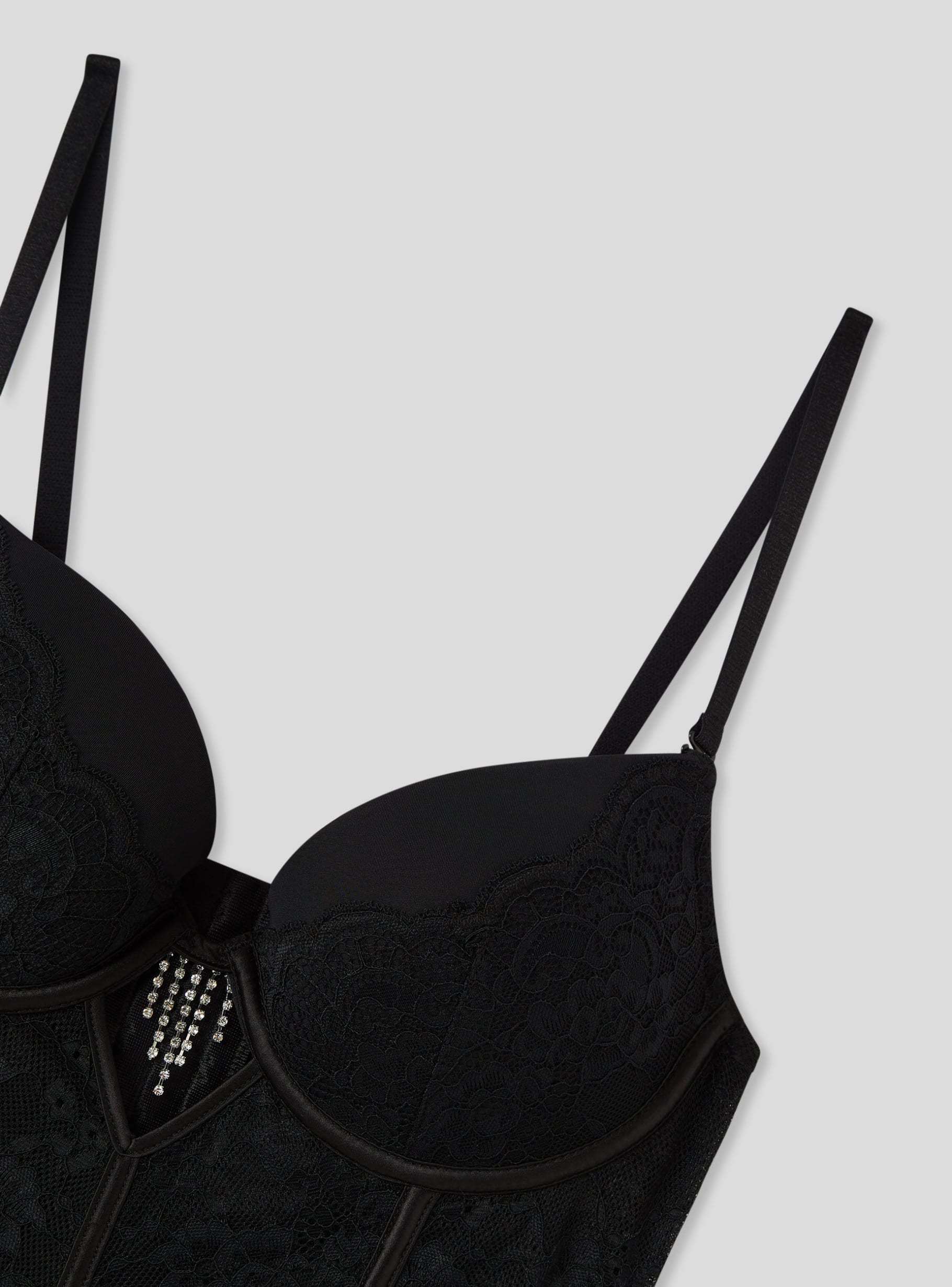 Schwarzes Bustier