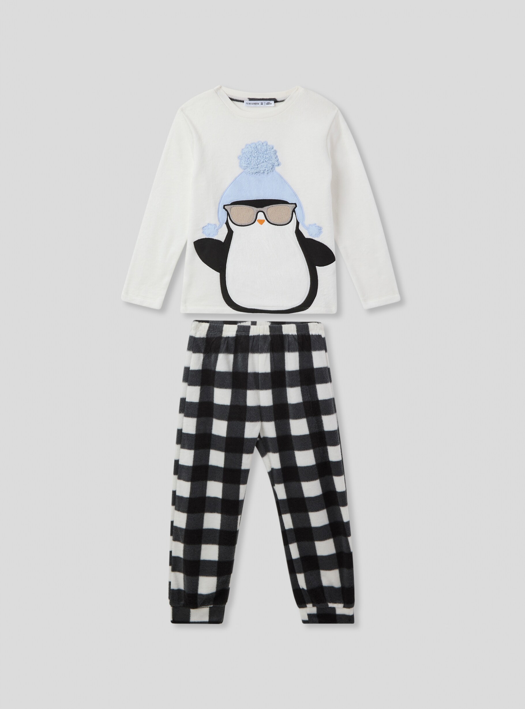 White wool Penguin pyjama set Buy Online Terranova
