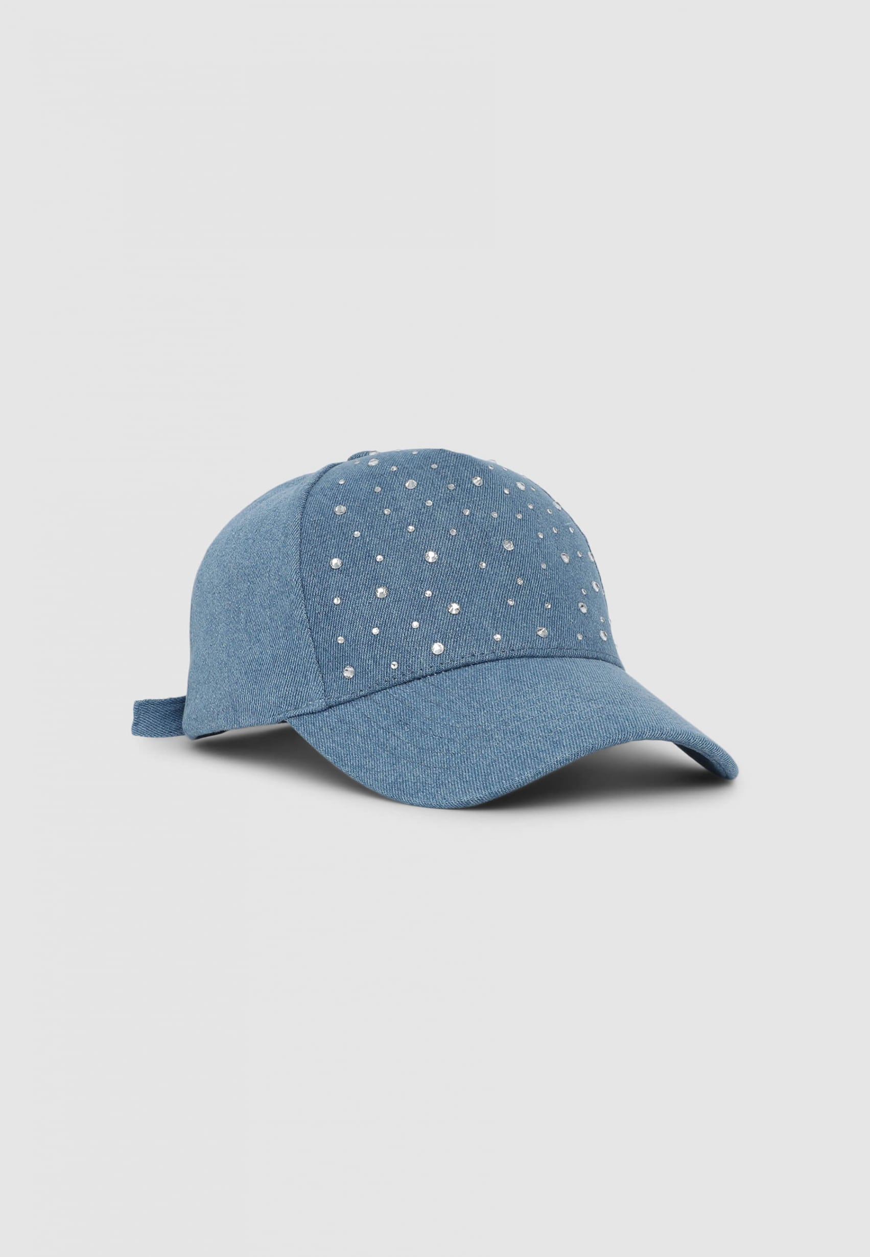 ◆VARZAR◆ VA Studded Non-Washed Denim Ball Cap Light Indigo VA Stud Bleach Washing Denim Ball Cap / Indigo - VARZAR | 60
