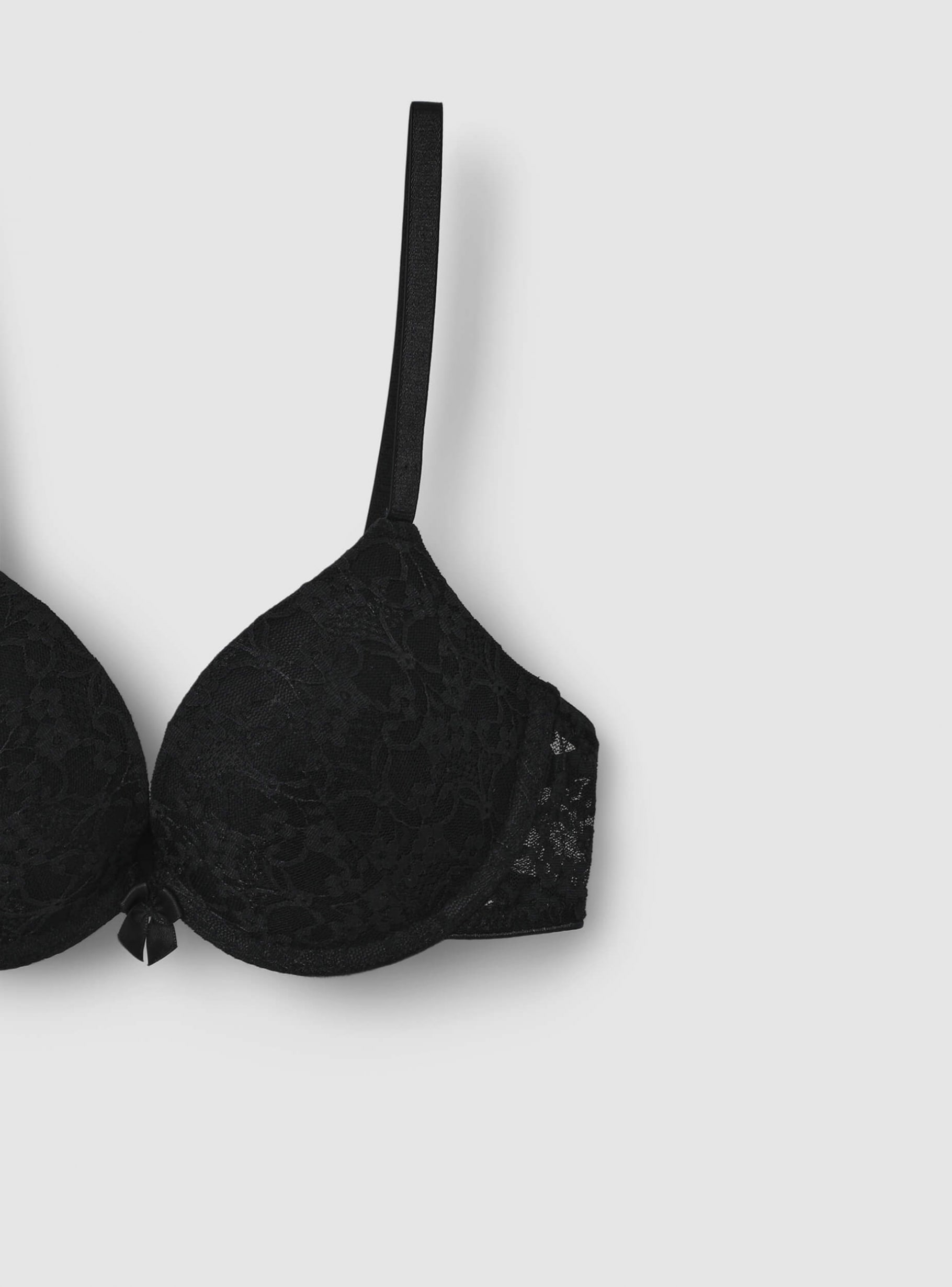 Black Super push-up lace bra - Buy Online | Terranova