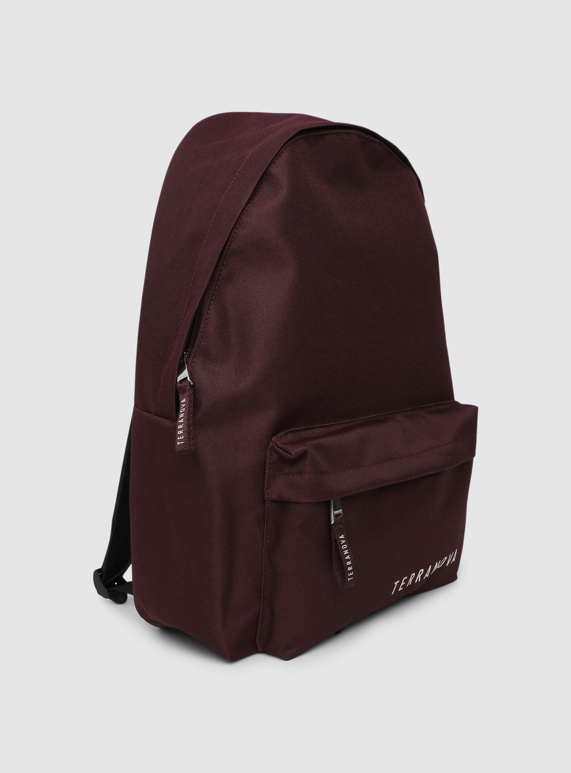 Bordeaux Nylon backpack with front pocket and logo - Buy