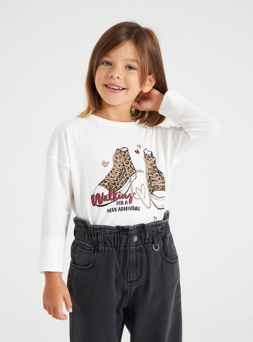 T-Shirt ML Детски дрехи за момичета 010