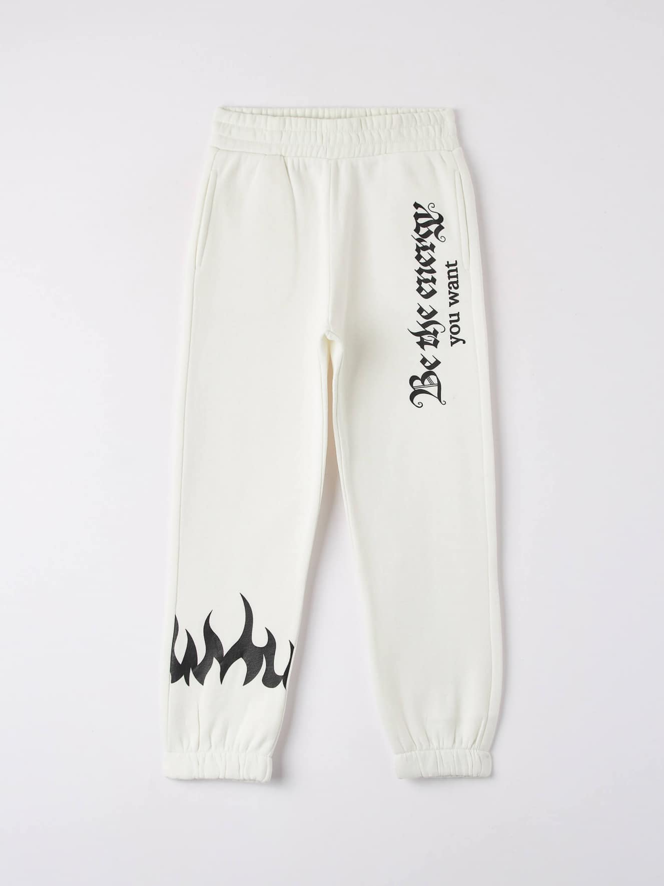 Pantaloni con fiamme top