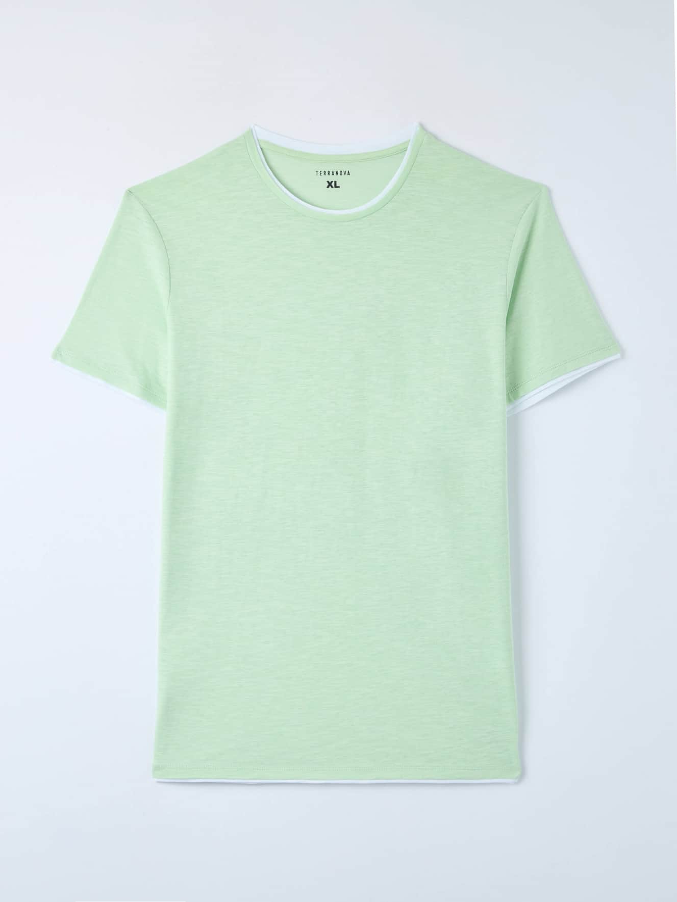 T-shirt tessuto doppiato