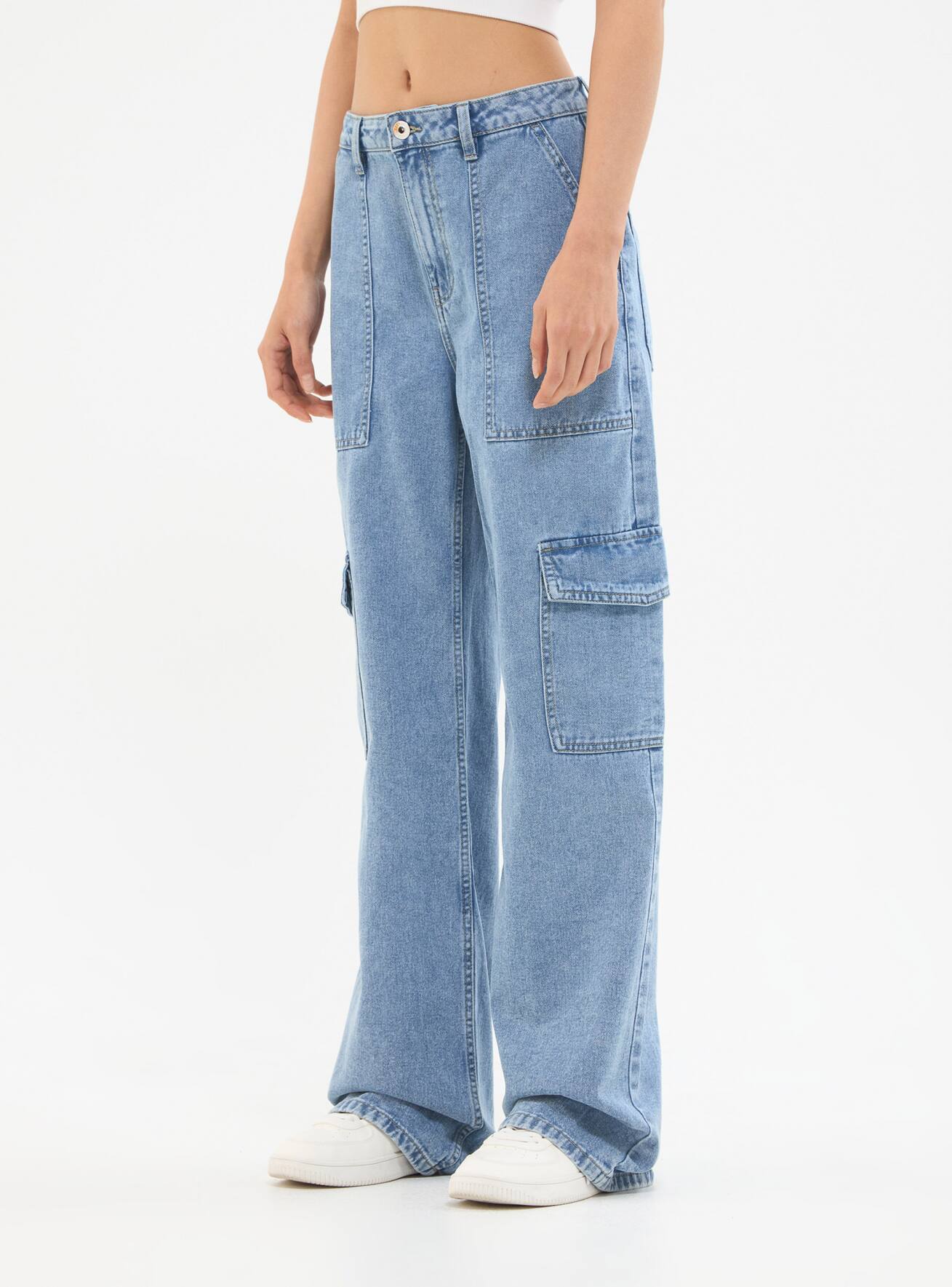 Pantalone Jeans Lungo Donna Terranova