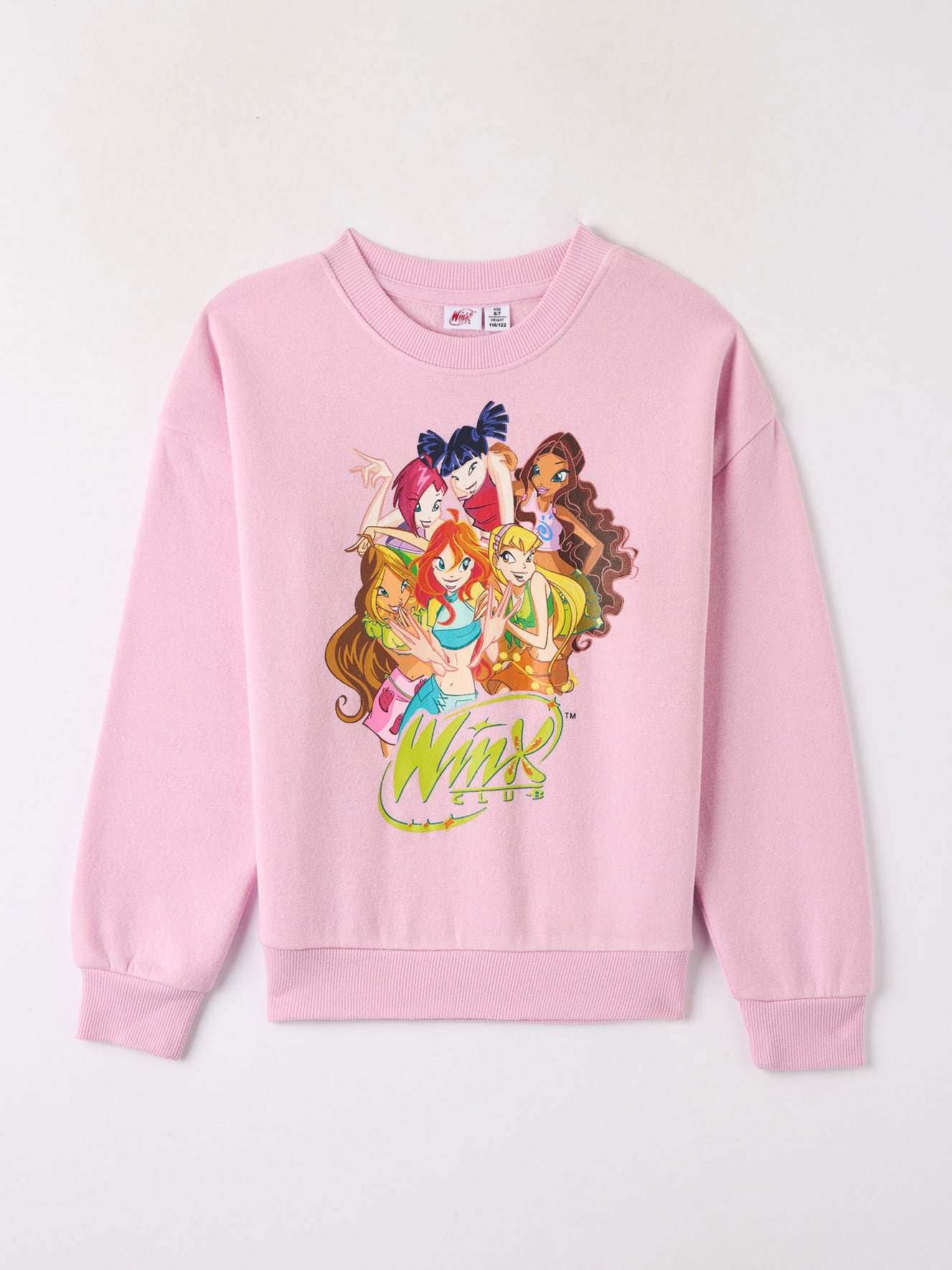 Felpa senza cappuccio stampa Winx Lilla Acquista Online Terranova